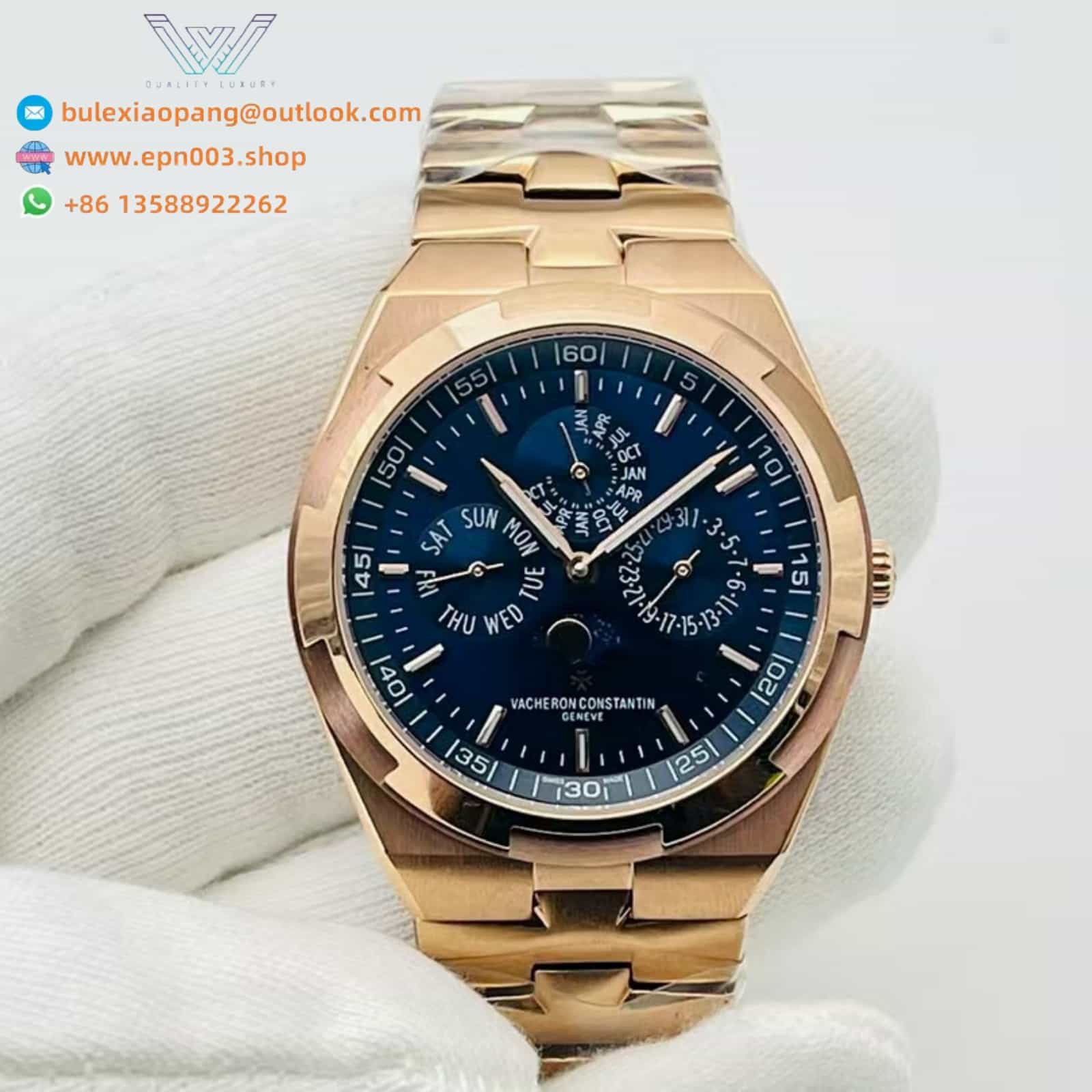 Overseas perpetual calendar ultra-thin 4300V/120R-B509 41.5 mm - Men Watch