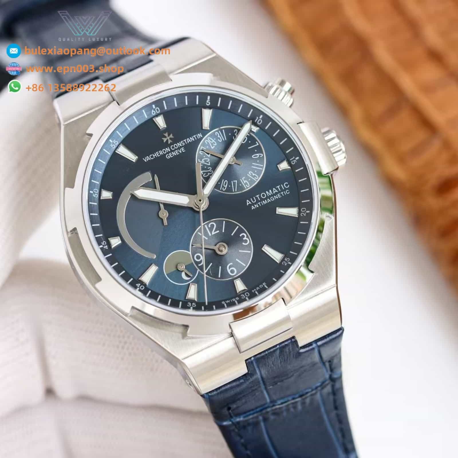 Overseas Dual Time Model 47450/000A-9039 42 mm - Men Watch