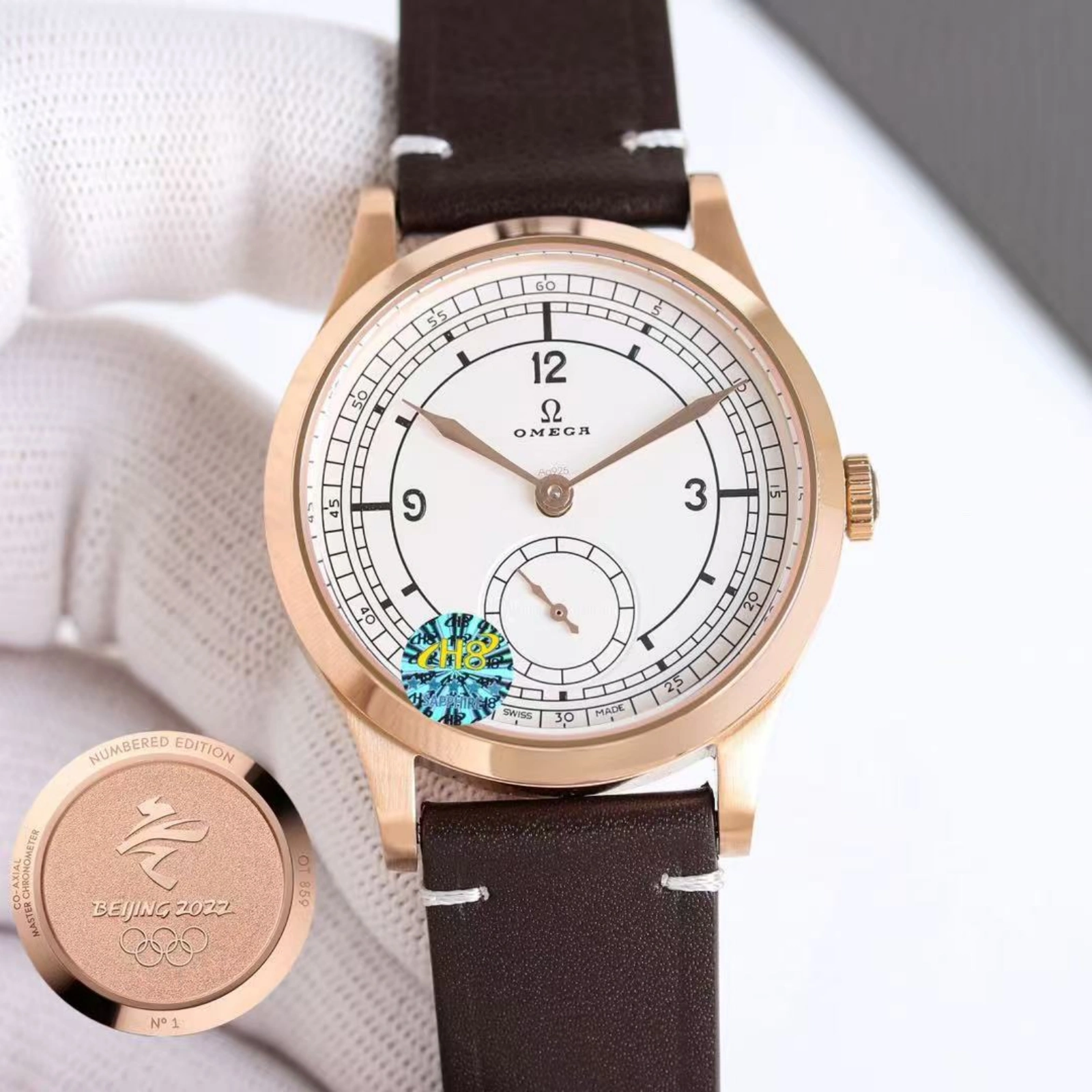 De Ville Prestige Paris 2024 Olympic Bronze Gold 39mm Men Watch