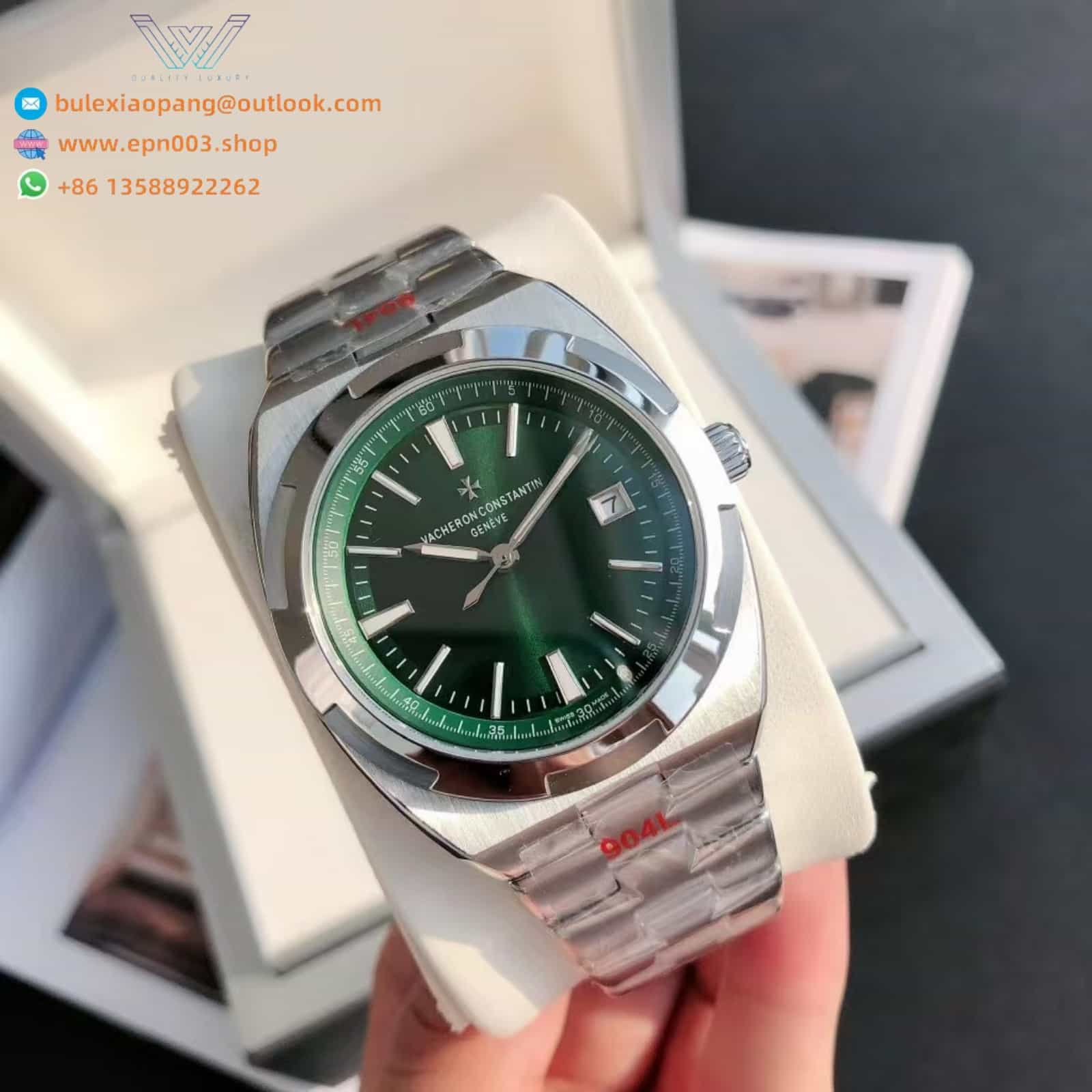 Overseas Self-winding Green Steel 4520V/210R-B967 41mm - Men Watch