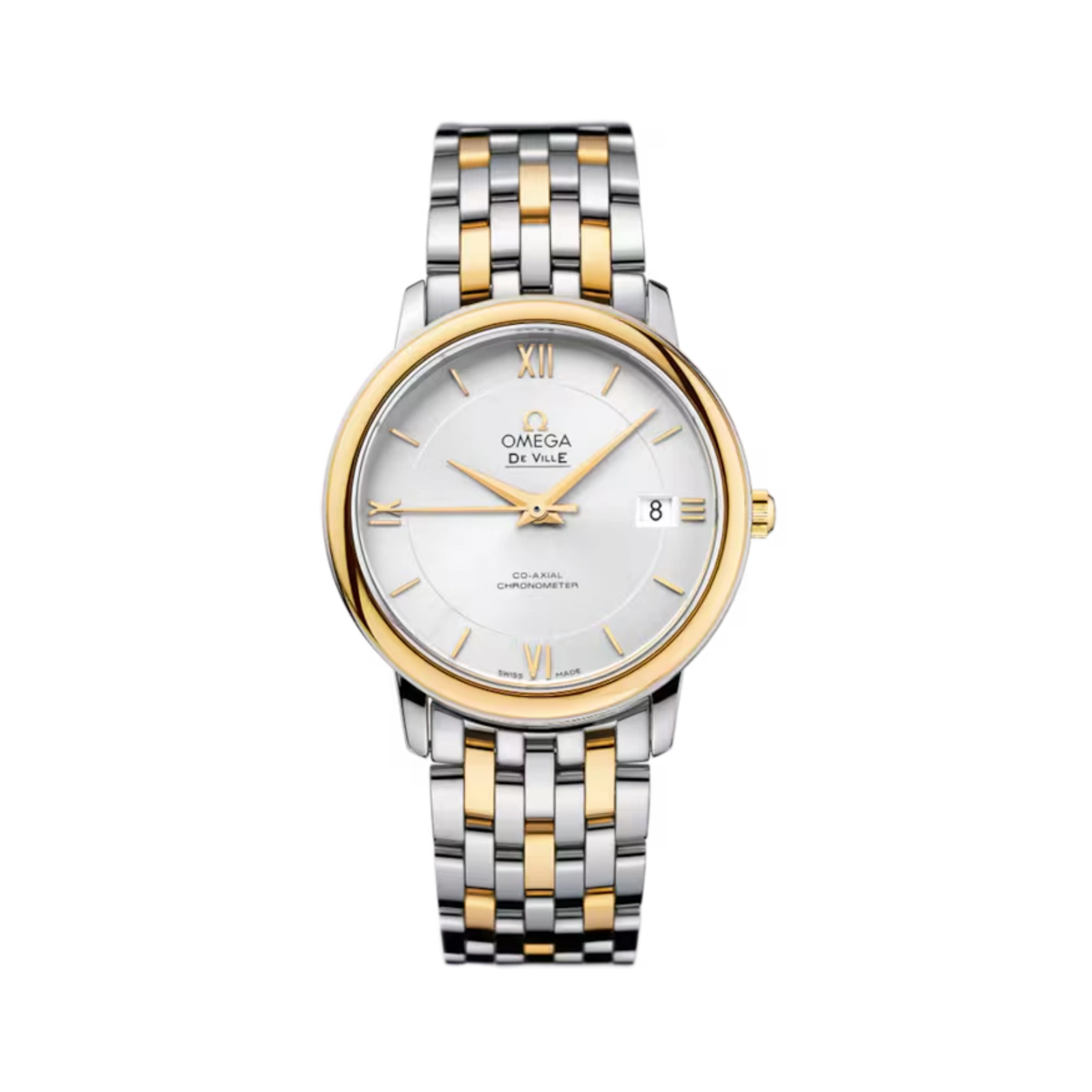De Ville Prestige Stainless Steel and Gold Two-Tone Case 36.8mm Women Watch