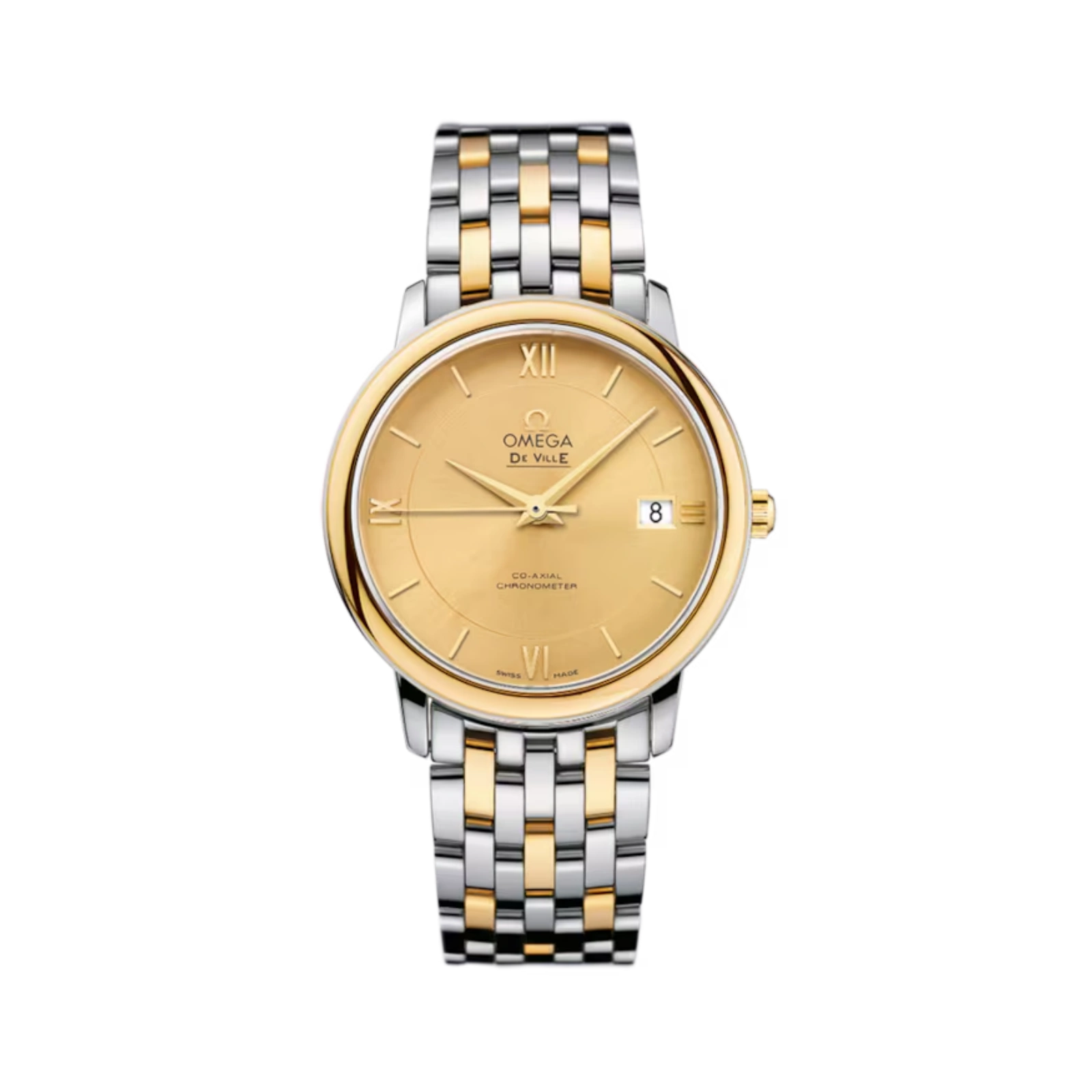 De Ville Prestige Stainless Steel and Gold Two-Tone Case 36.8mm Women Watch