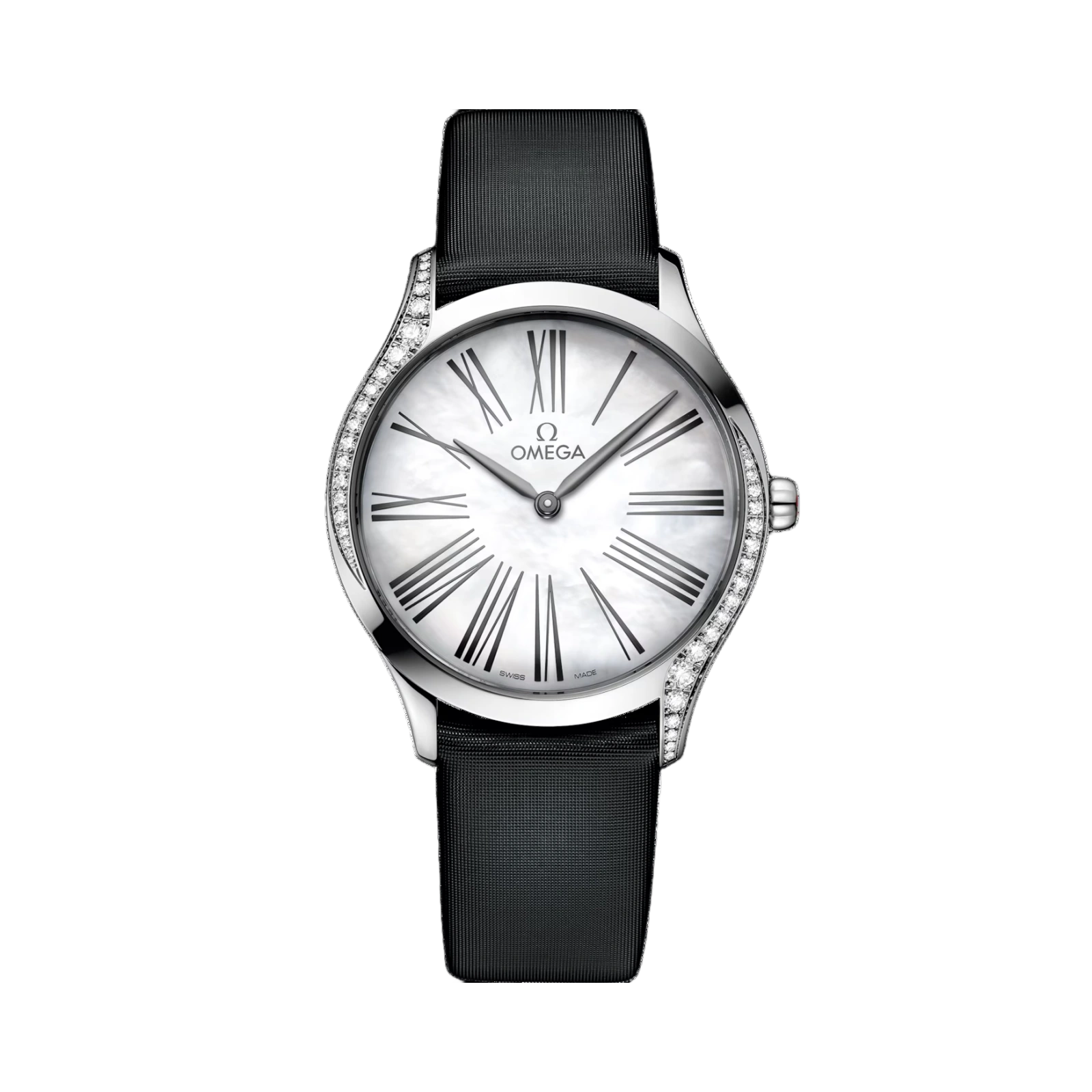 De Ville Tresor steel on fabric strap 36mm Women Watch