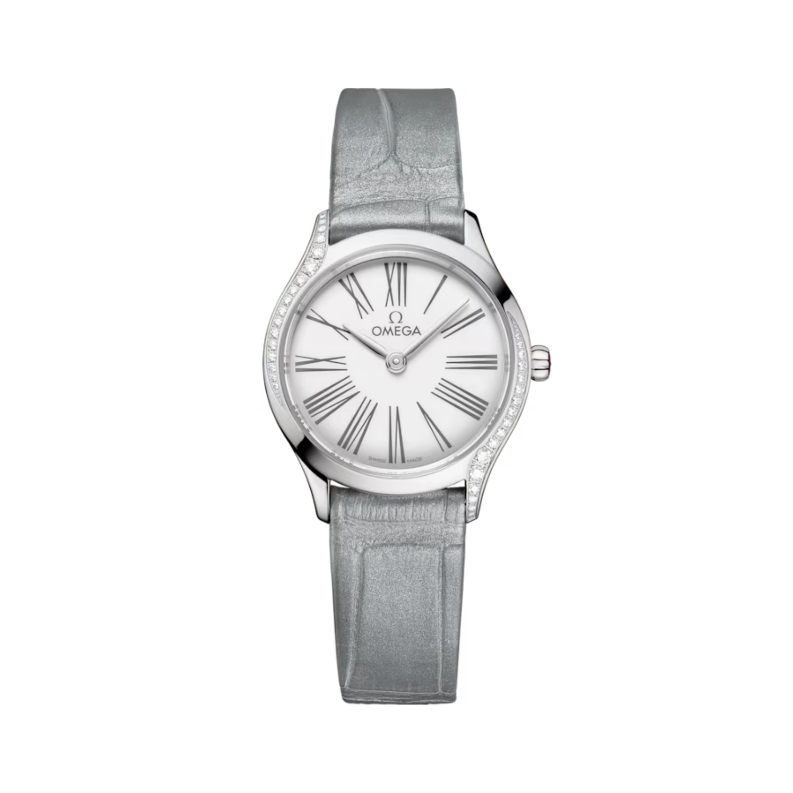 De Ville Tresor Stainless steel with crocodile leather lining 26mm Women Watch