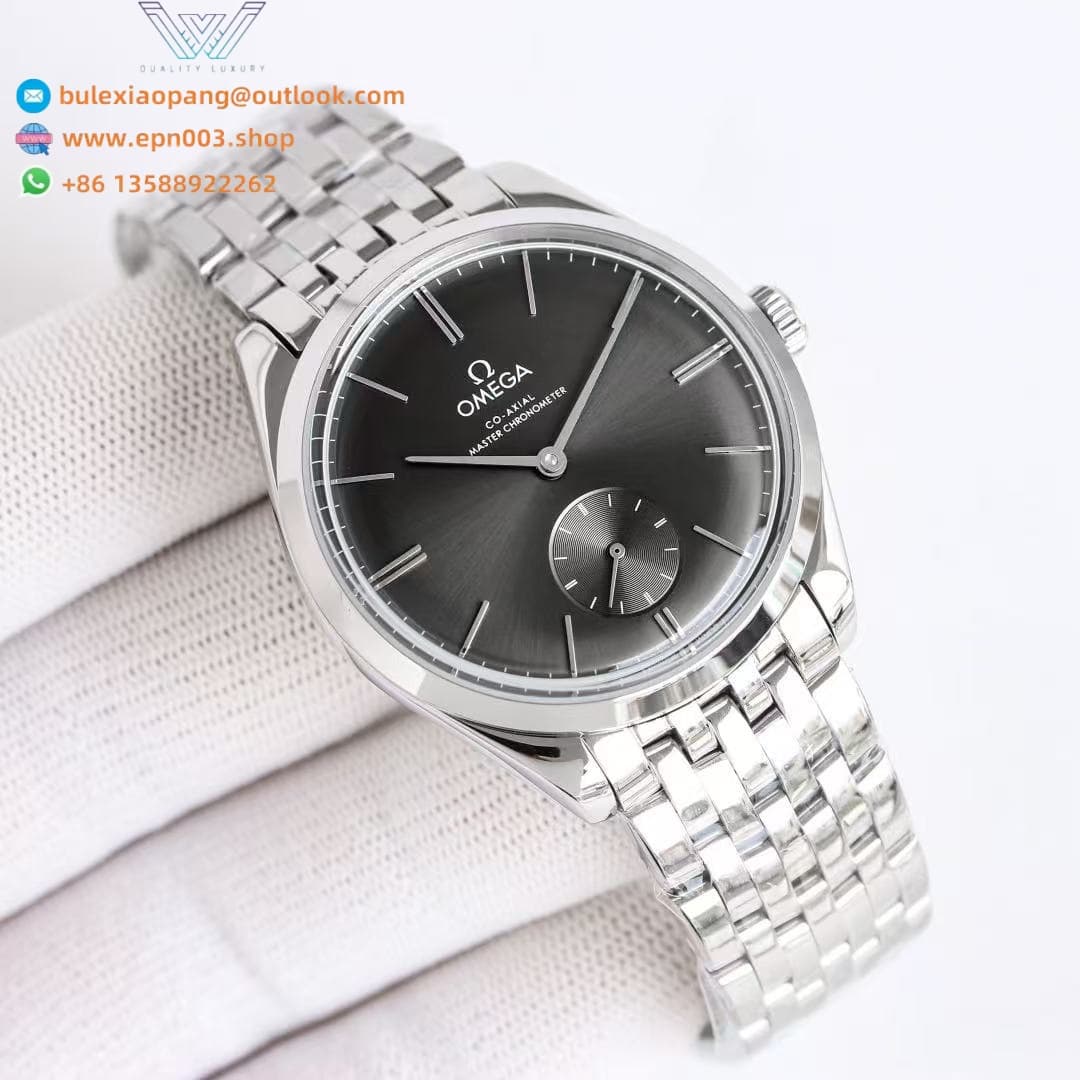 De Ville Tresor Stainless steel with leather strap 40mm Men Watch