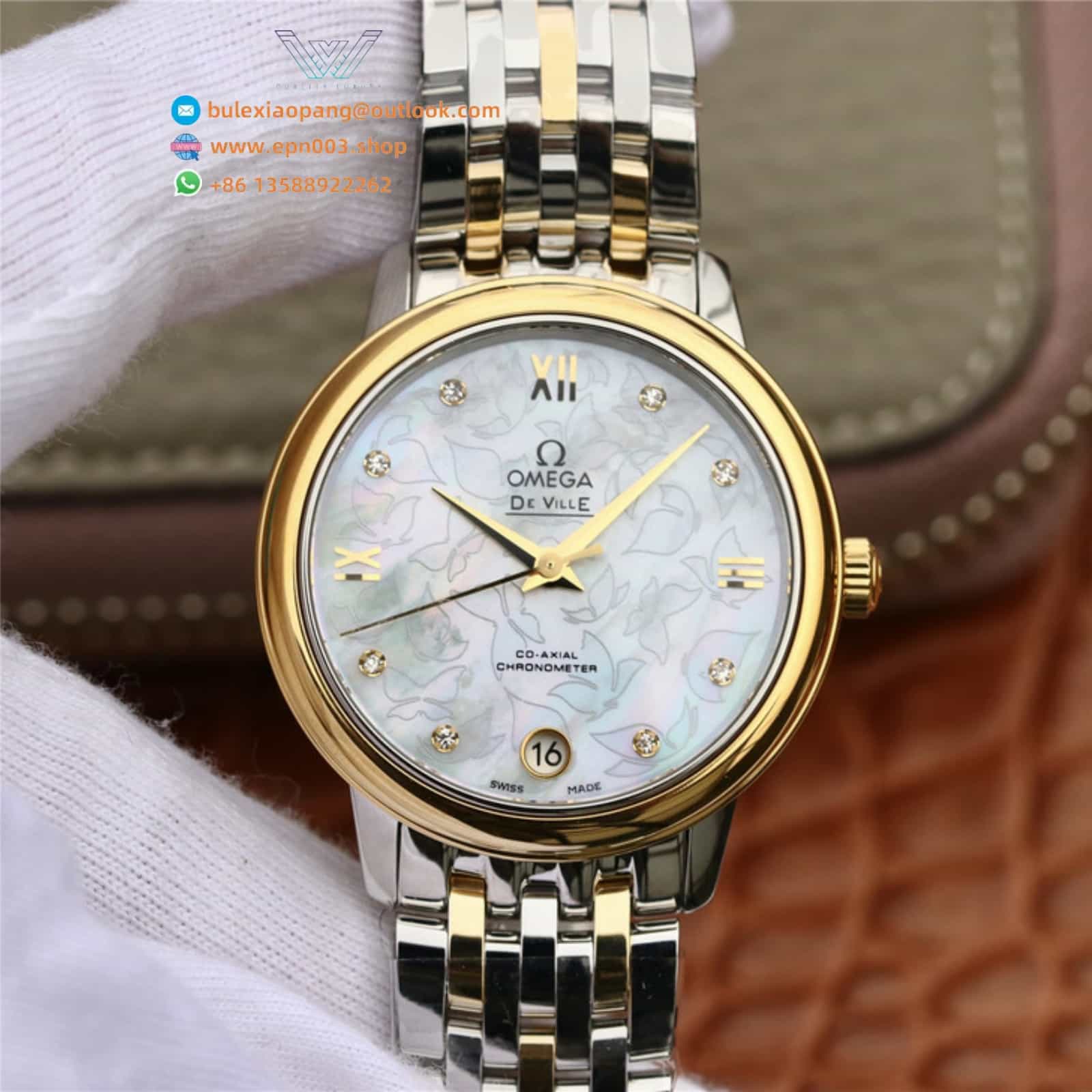 De Ville Prestige steel ‑ yellow gold on steel ‑ yellow gold 32.7mm Women Watch