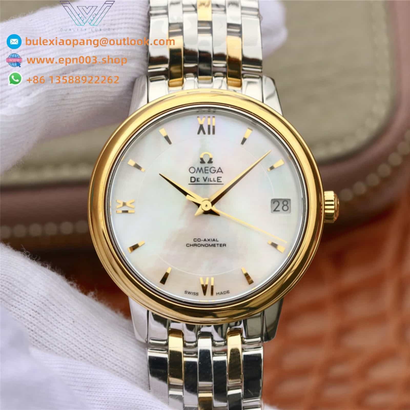 De Ville Prestige  steel ‑ yellow gold on steel ‑ yellow gold