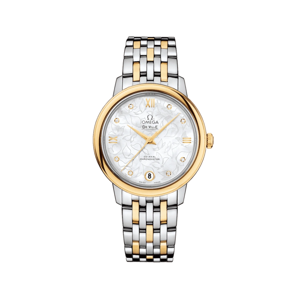 De Ville Prestige steel ‑ yellow gold on steel ‑ yellow gold 32.7mm Women Watch