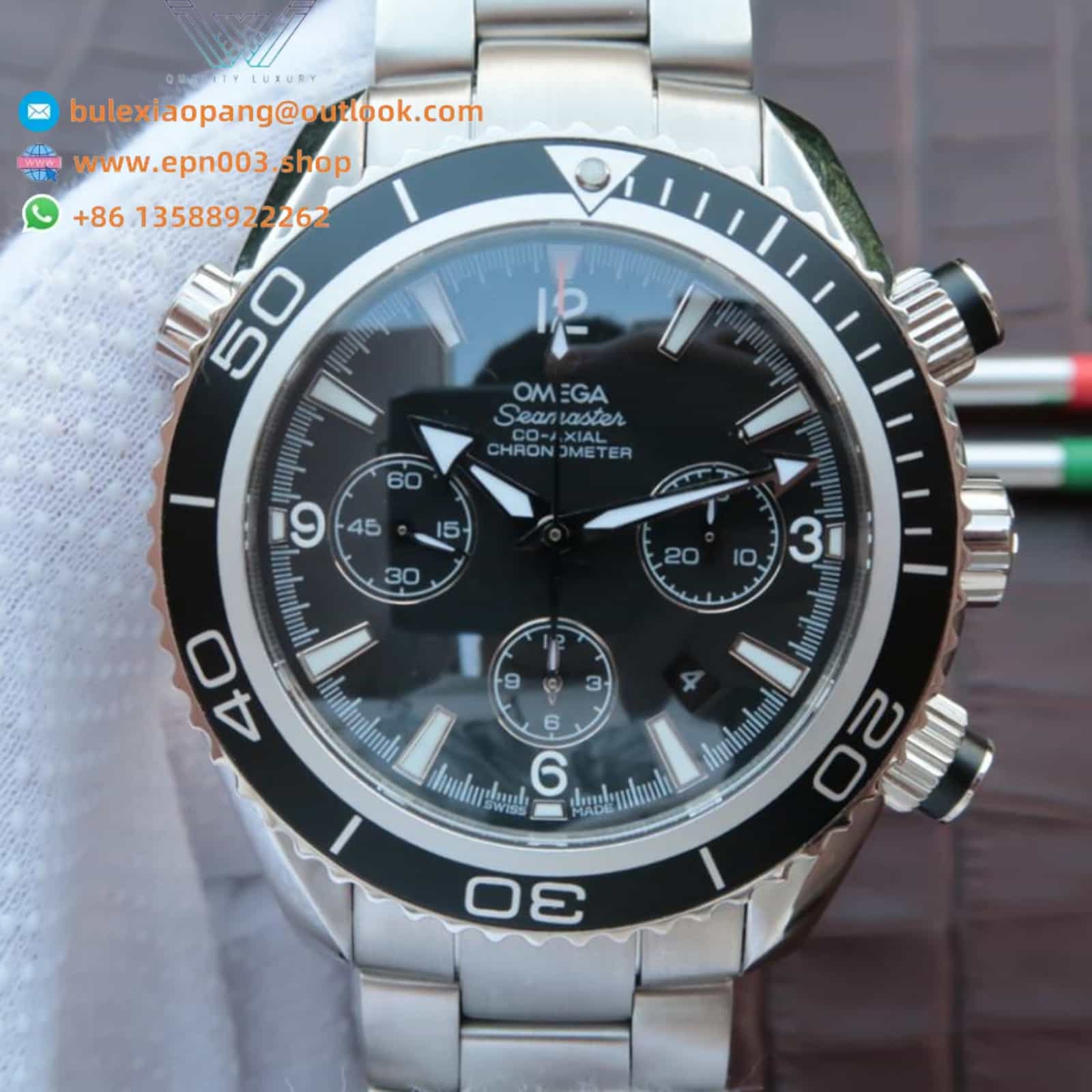 Seamaster Planet Ocean 600M steel on steel 45.5mm Men Watch