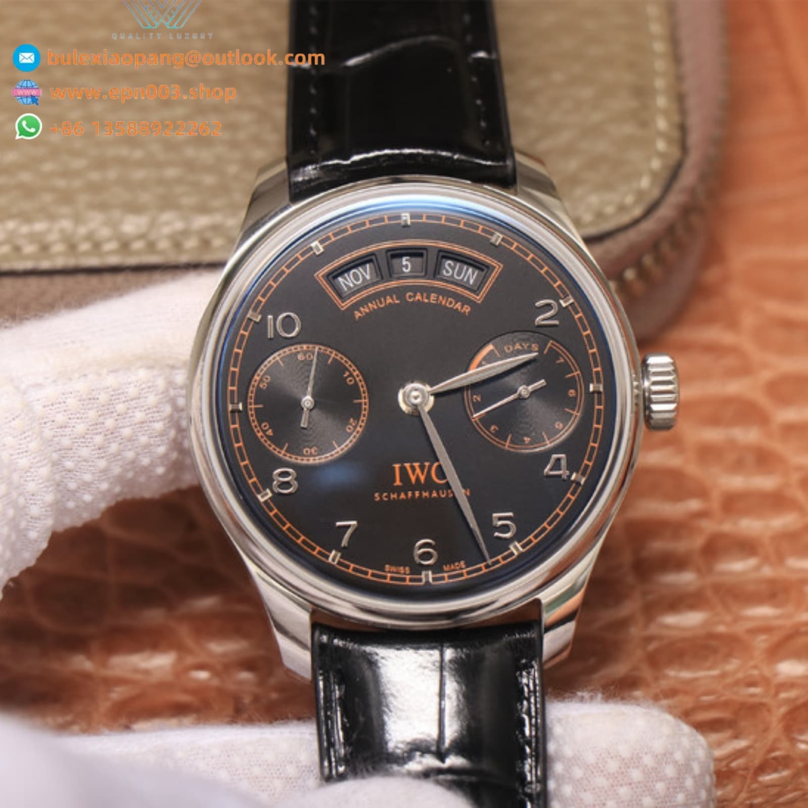 Portugieser Annual Calendar Stainless Steel 44.2mm Men Watch