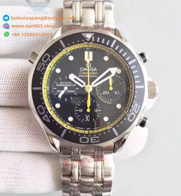 Seamaster Diver 300M Chronograph Steel On Steel 44mm Men Watch