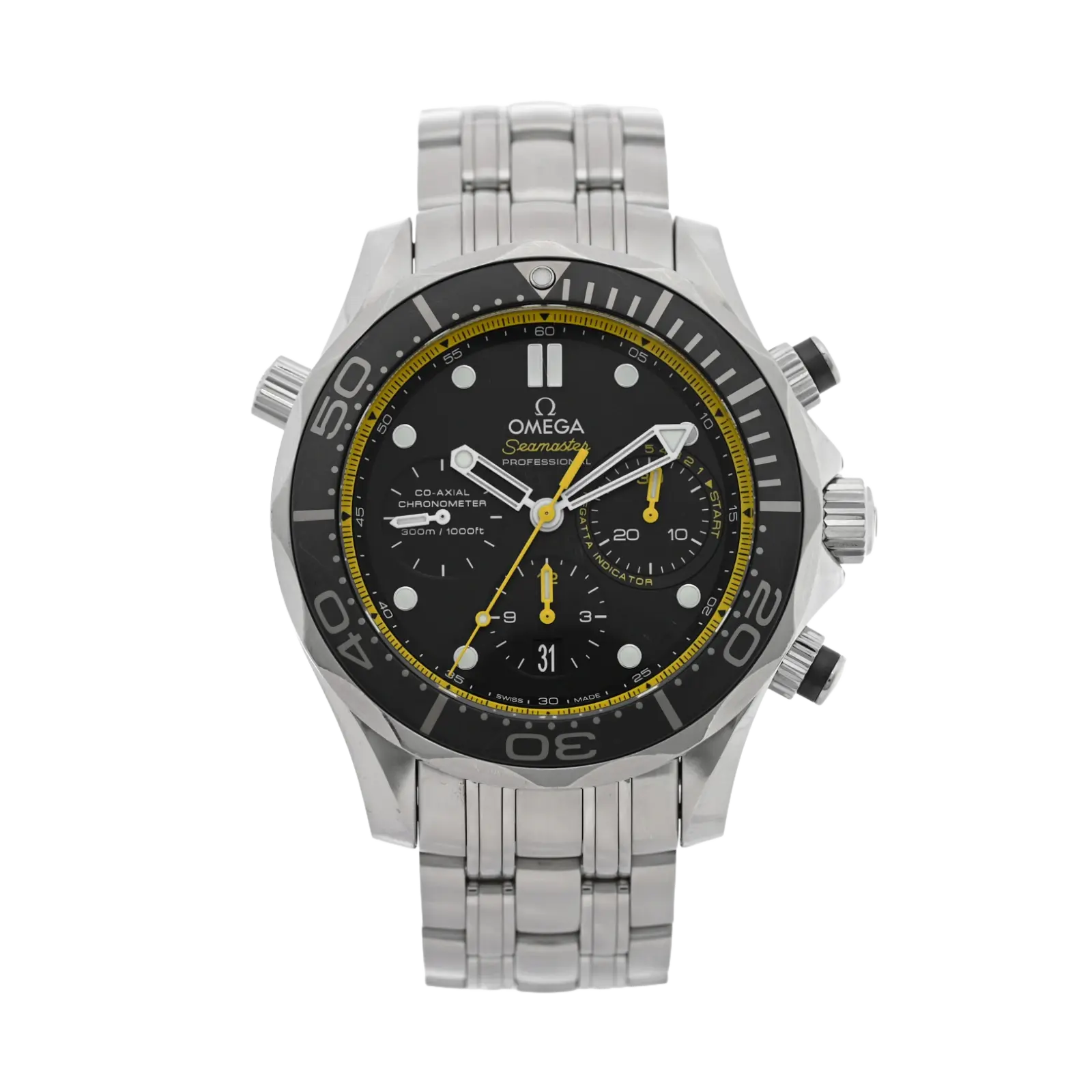 Seamaster Diver 300M Chronograph Steel On Steel 44mm Men Watch
