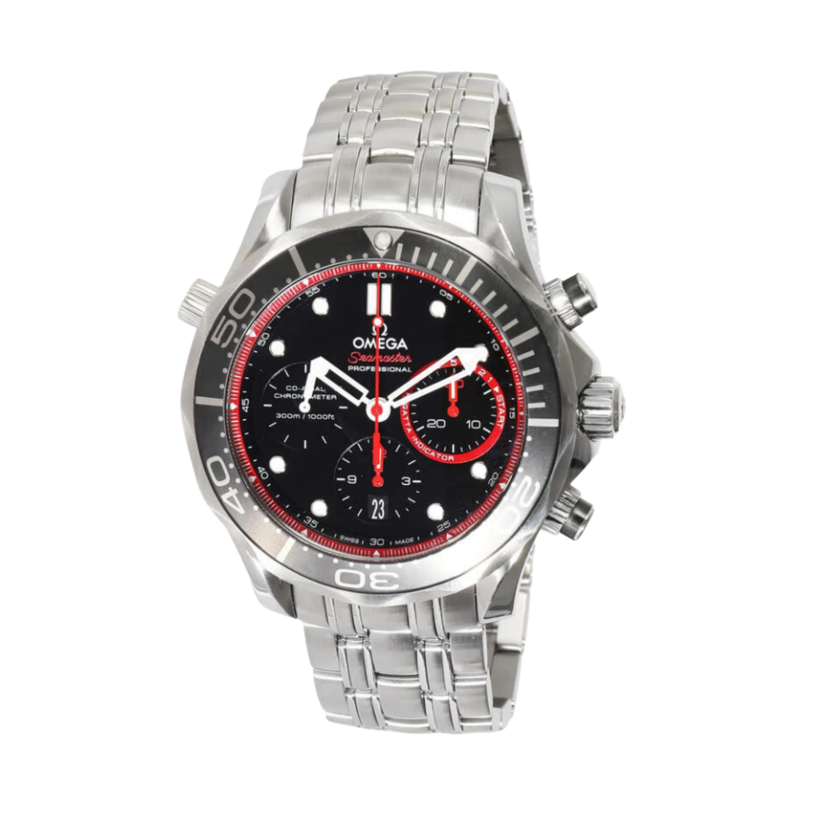 Seamaster Diver 300 Co-Axial Chronograph Chronograph Black Dial 44mm Men's Watch