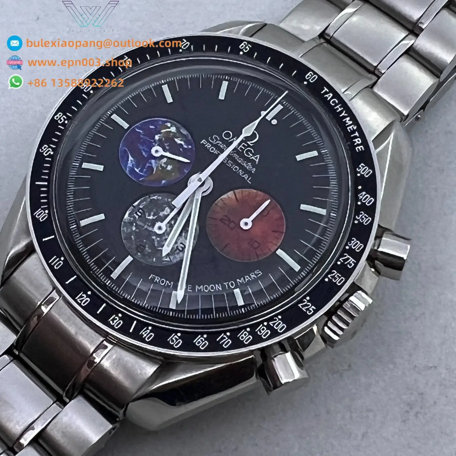 Speedmaster Moonwatch Professiona steel on steel 42mm Men Watch