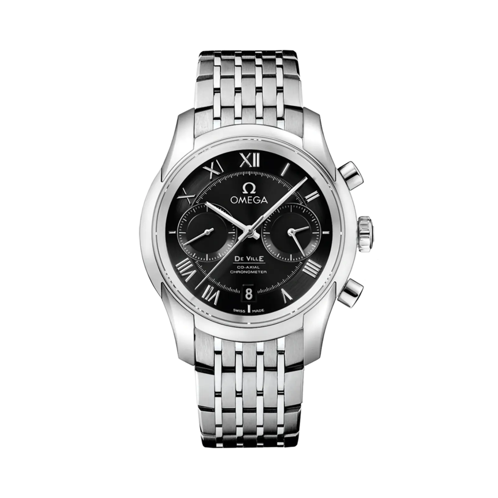 De Ville Hour Vision Steel On Steel 42mm Men Watch