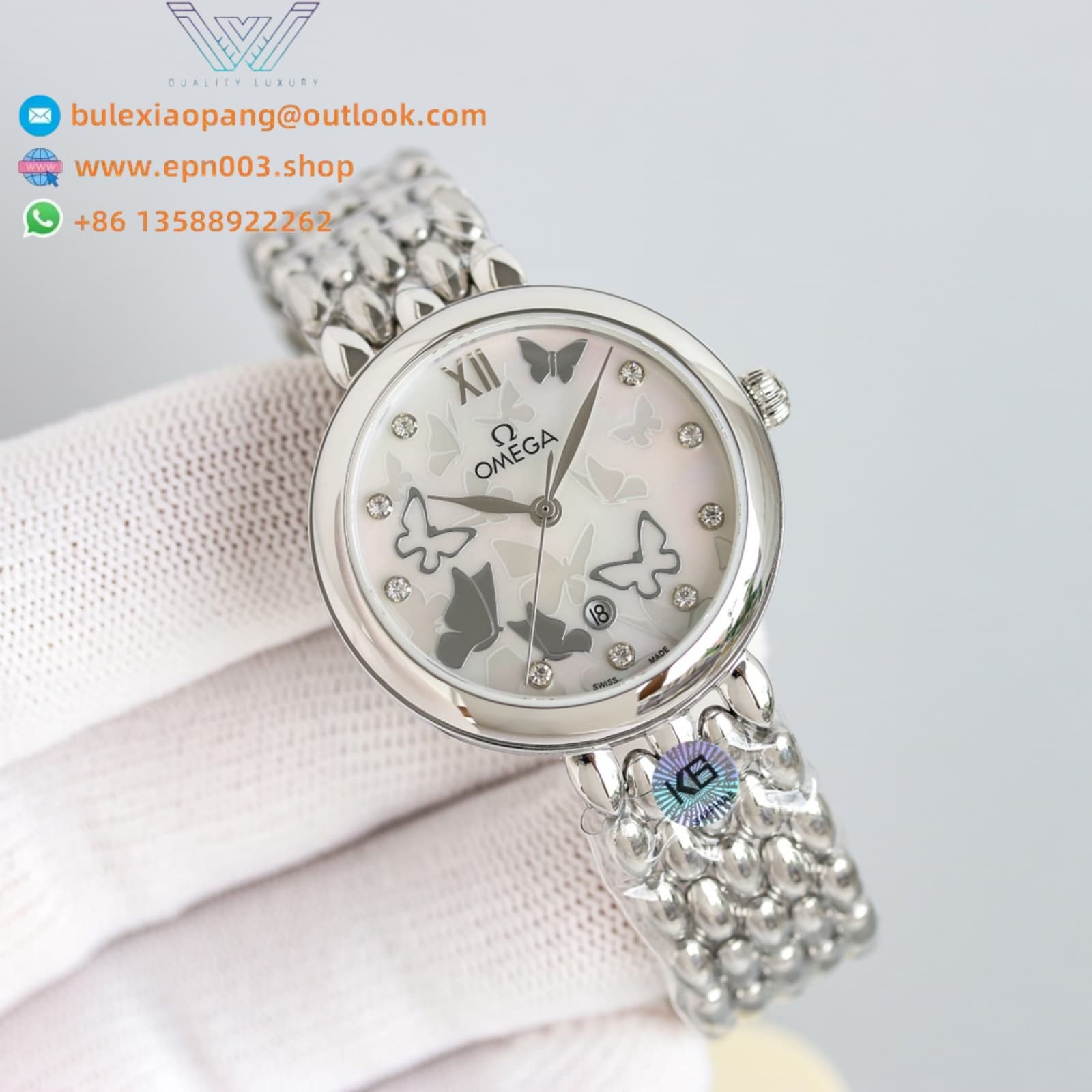 De Ville Prestige Steel Case - Silver Dial 32.7mm Women Watch