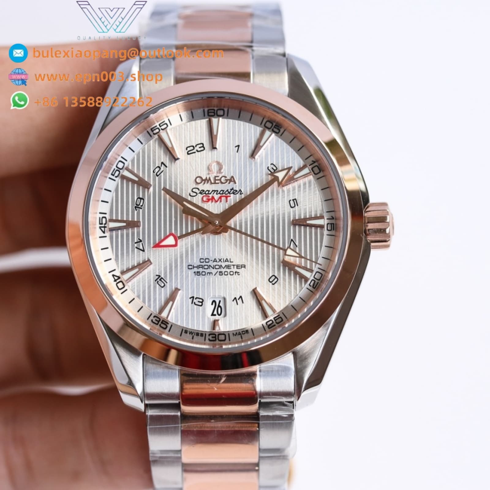 Seamaster Aqua Terr 150M red gold on red gold 43mm Men Watch