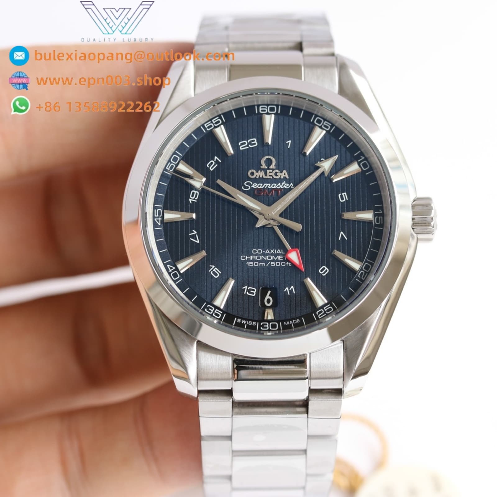 Seamaster Aqua Terr 150M steel on steel 43mm Men Watch