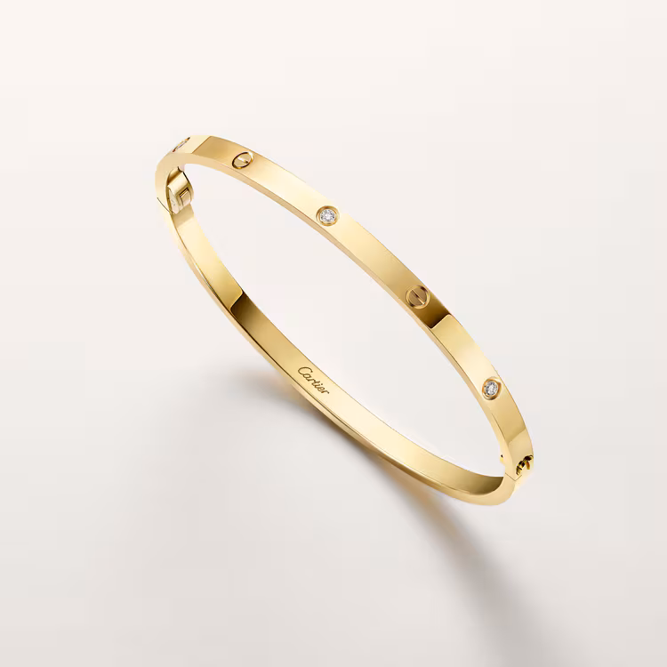 Love Bracelet, Small Model, 6 Diamonds B6079417 - Gold, Diamonds