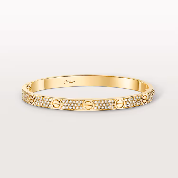 Love Bracelet, Medium Model, Paved N6736817 - Gold