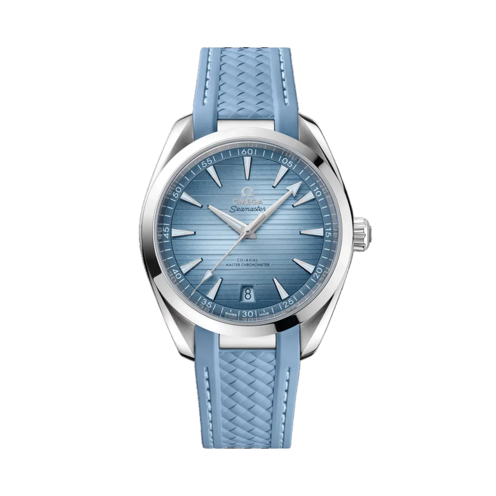 Seamaster Aqua Terr 150M steel on rubber strap 41mm Men Watch