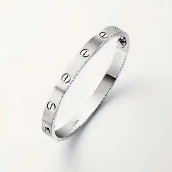 Love Bracelet, Classic Model, Brushed B6077117 - White Gold, Brushed Finish