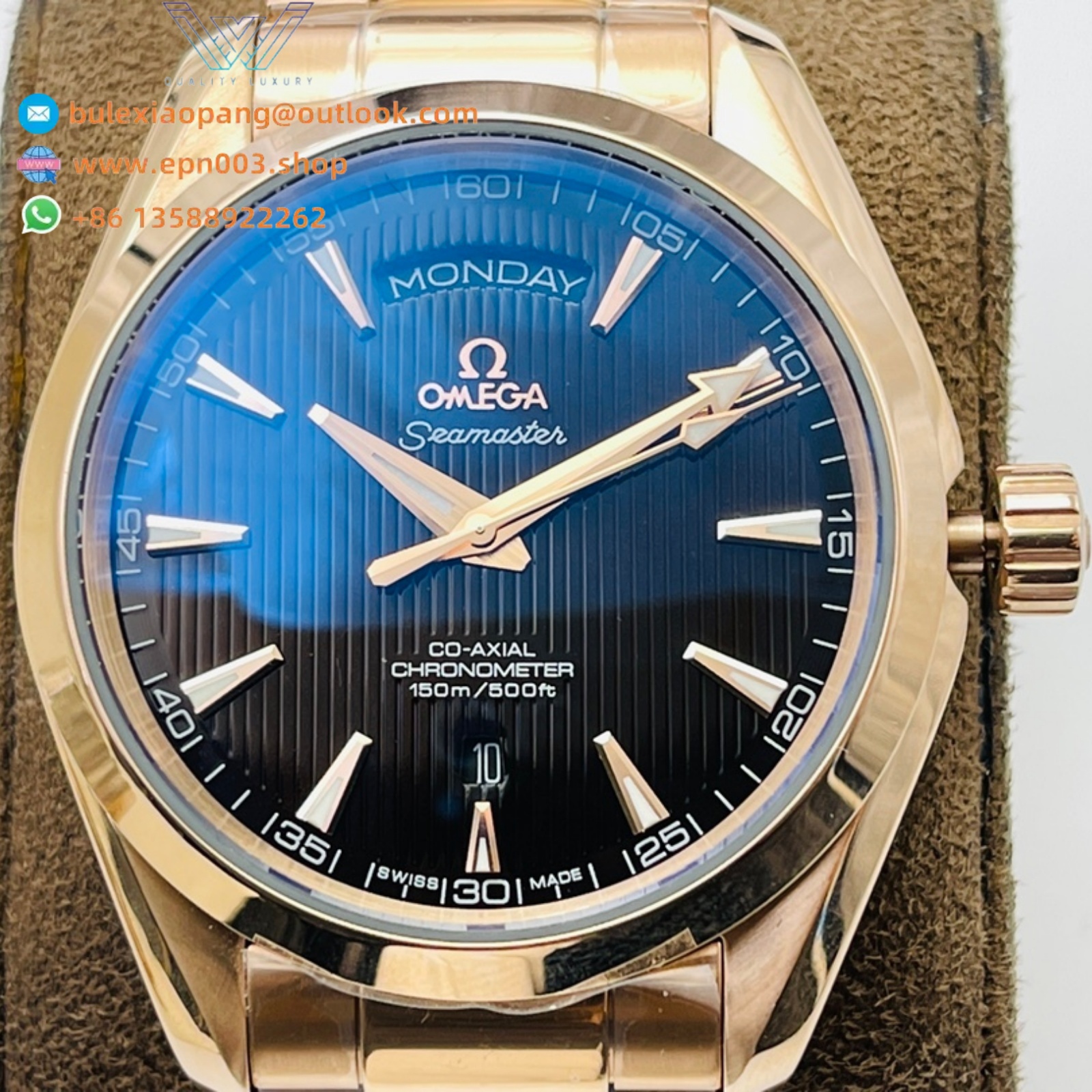 Seamaster Aqua Terr 150M red gold on red gold 41.5mm Men Watch