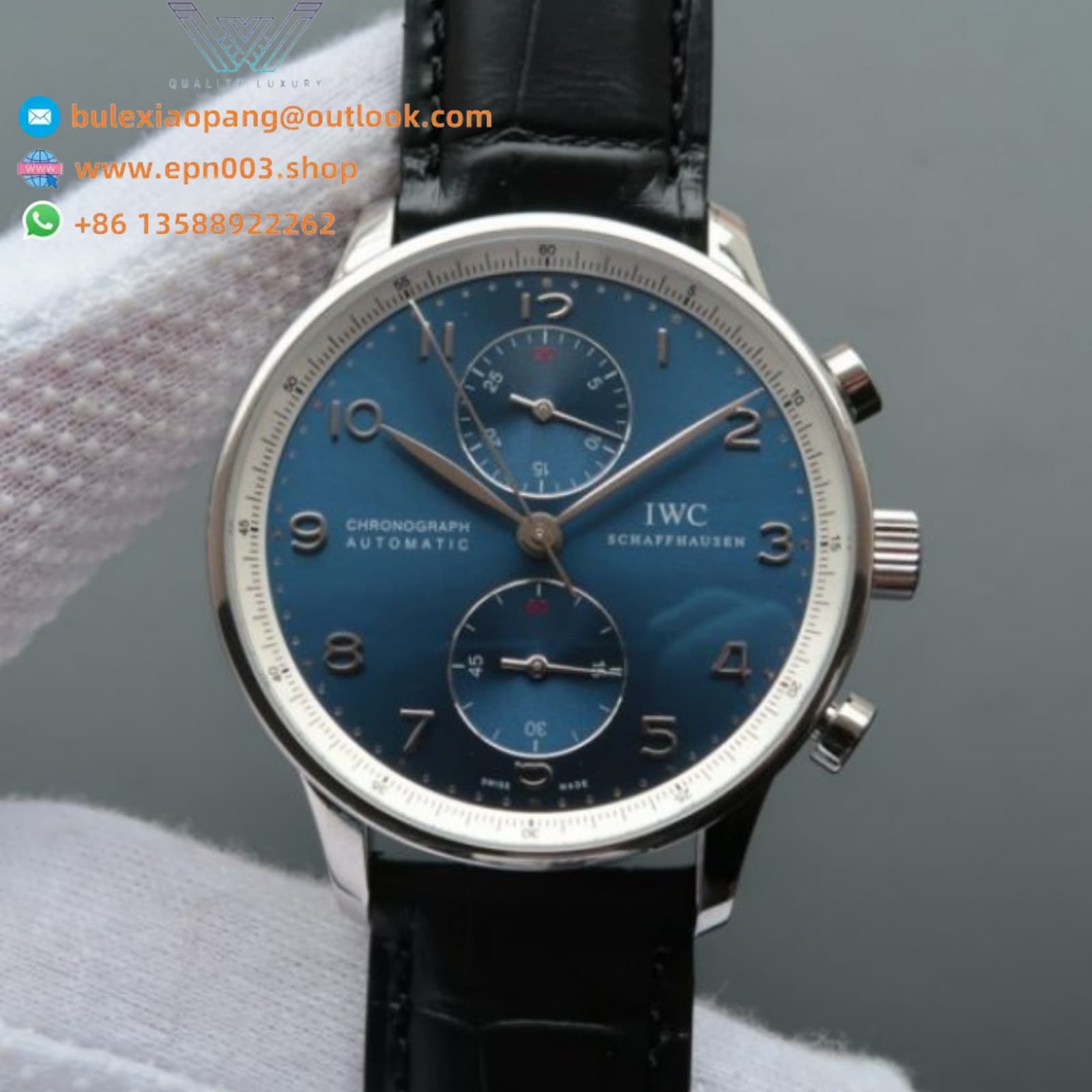 Portugieser  Automatic Chronograph Blue Dial Men's Watch
