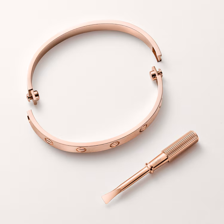 Love Bracelet, Classic Model, Brushed B6079917 - Rose Gold, Brushed Finish