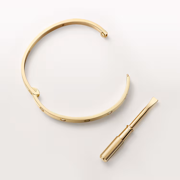 Love Bracelet, Medium Model, 4 Diamonds B6086517 - Gold