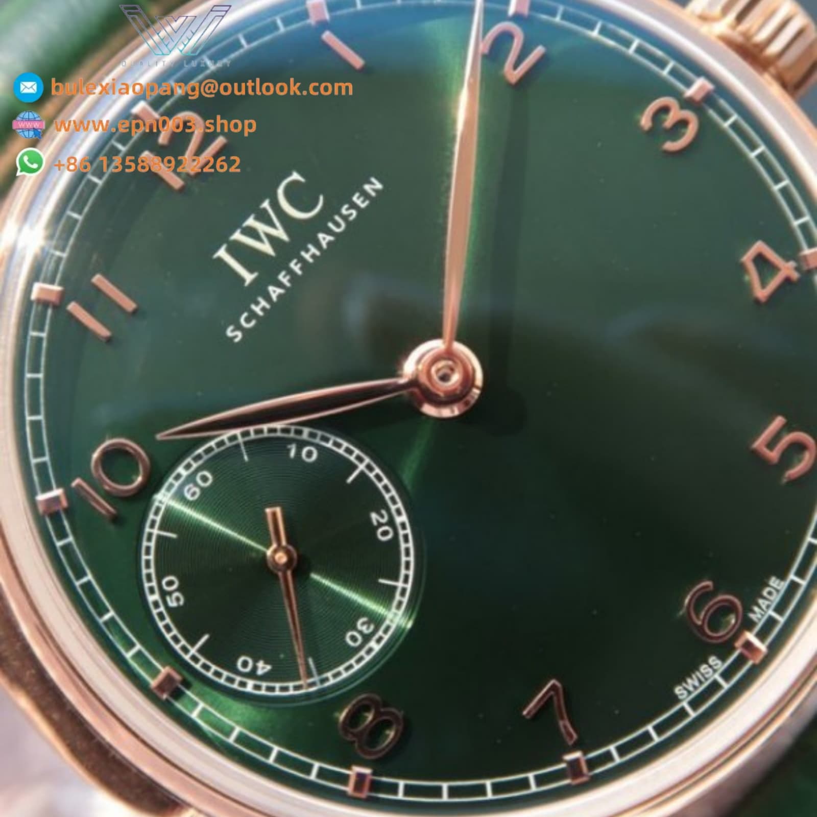 Portugieser Green Dial Gold Makers 42mm Men Watch