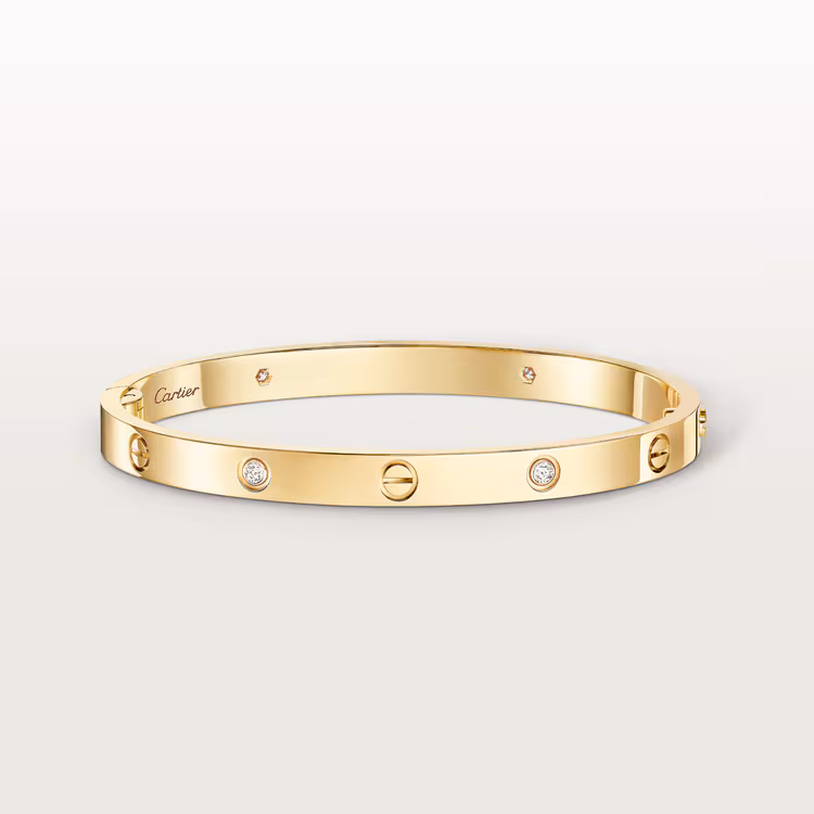 Love Bracelet, Medium Model, 4 Diamonds B6086517 - Gold