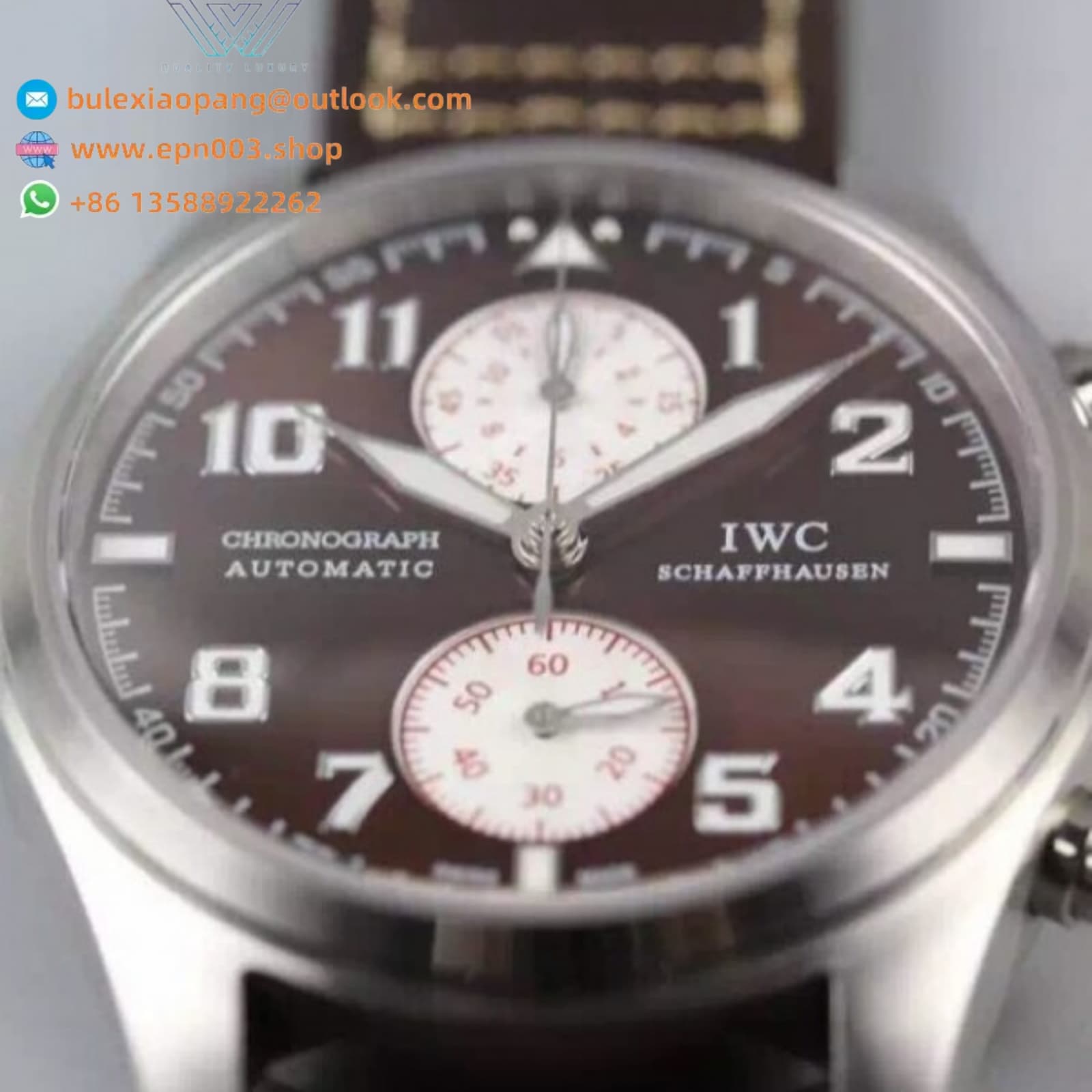 Pilot's Chrono Brown Dial 43mm Men Watch