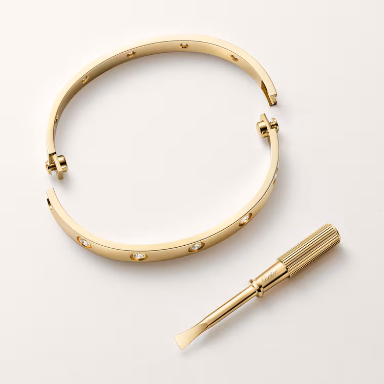 Love Bracelet, Classic Model,10 Diamonds B6070317 - Gold