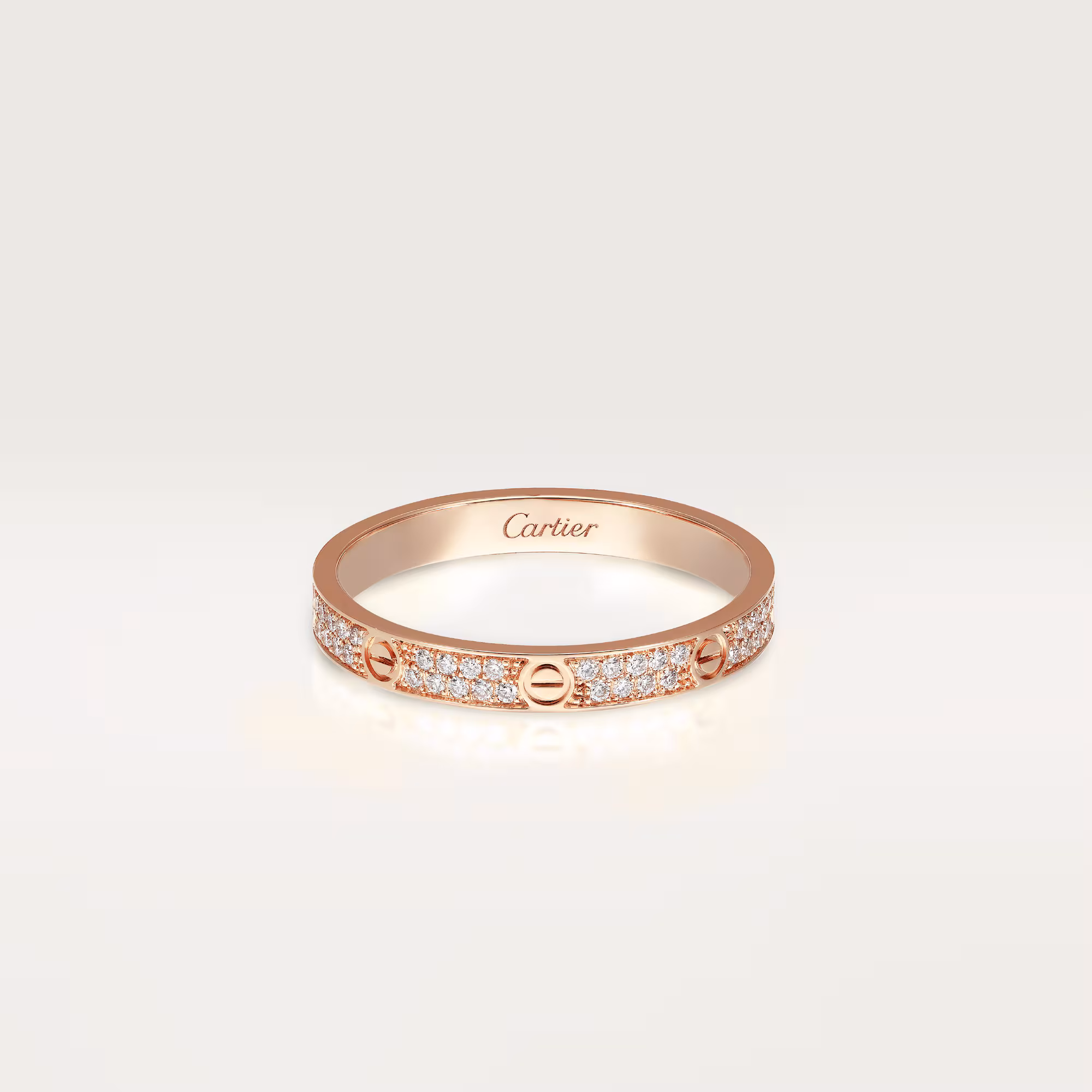 Love Ring, Mini Model, Paved B4218100 - Rose Gold