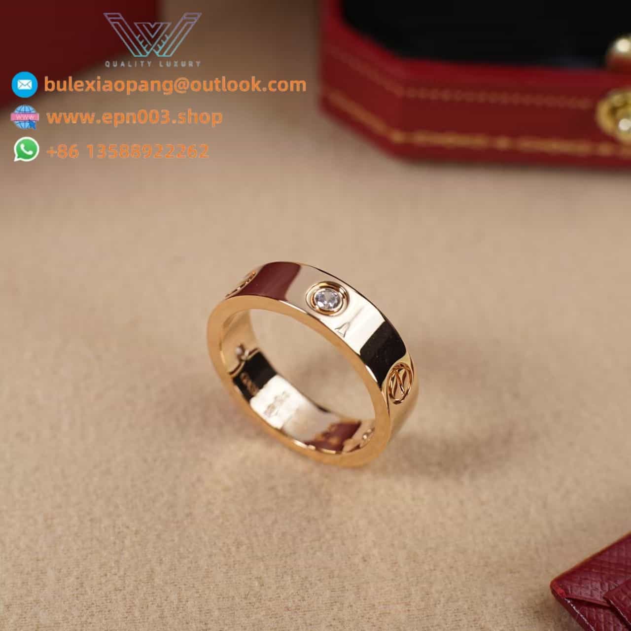 Love Ring, Classic Model, 3 Diamonds B4087500 - Rose Gold