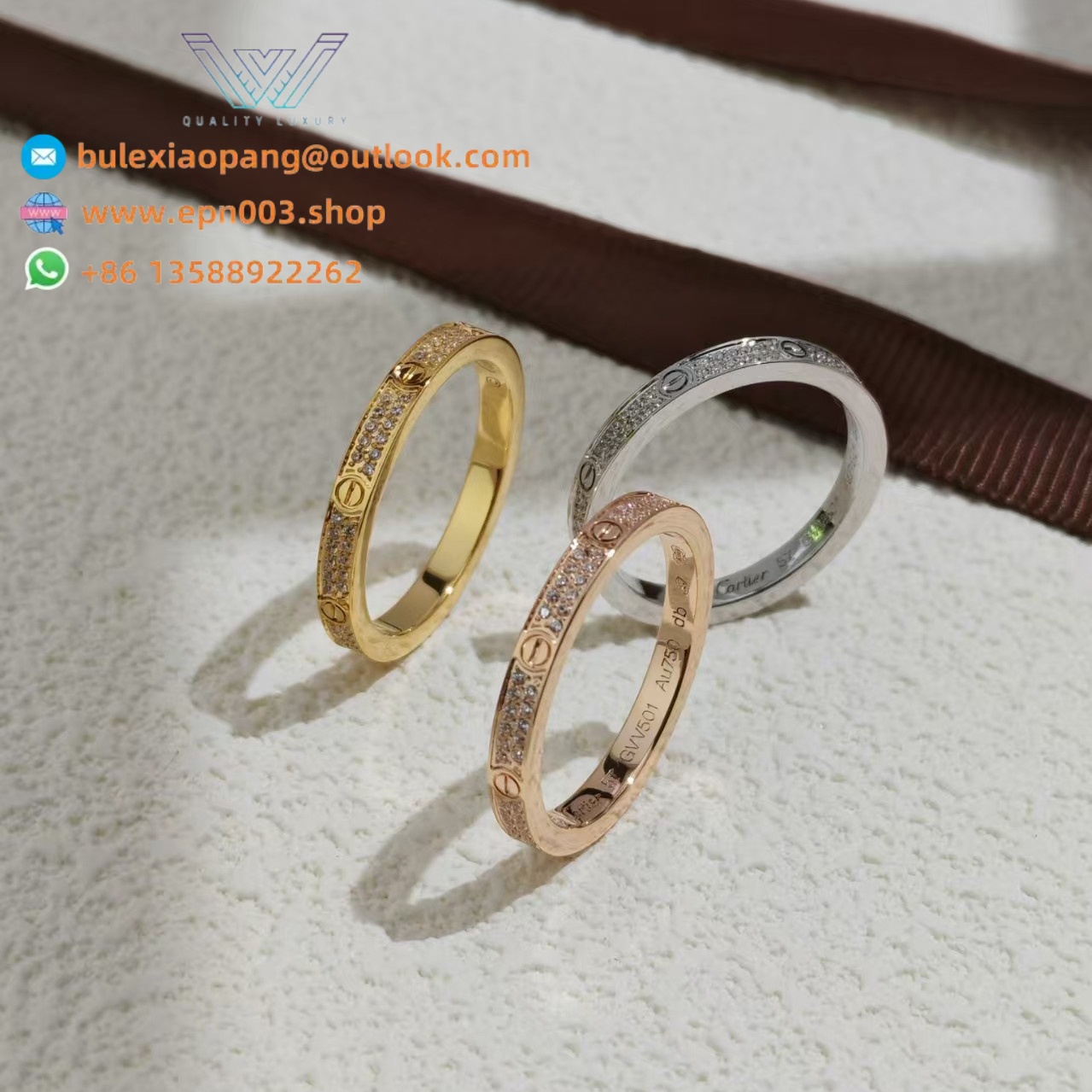 Love Ring, Mini Model, Paved B4218100 - Rose Gold