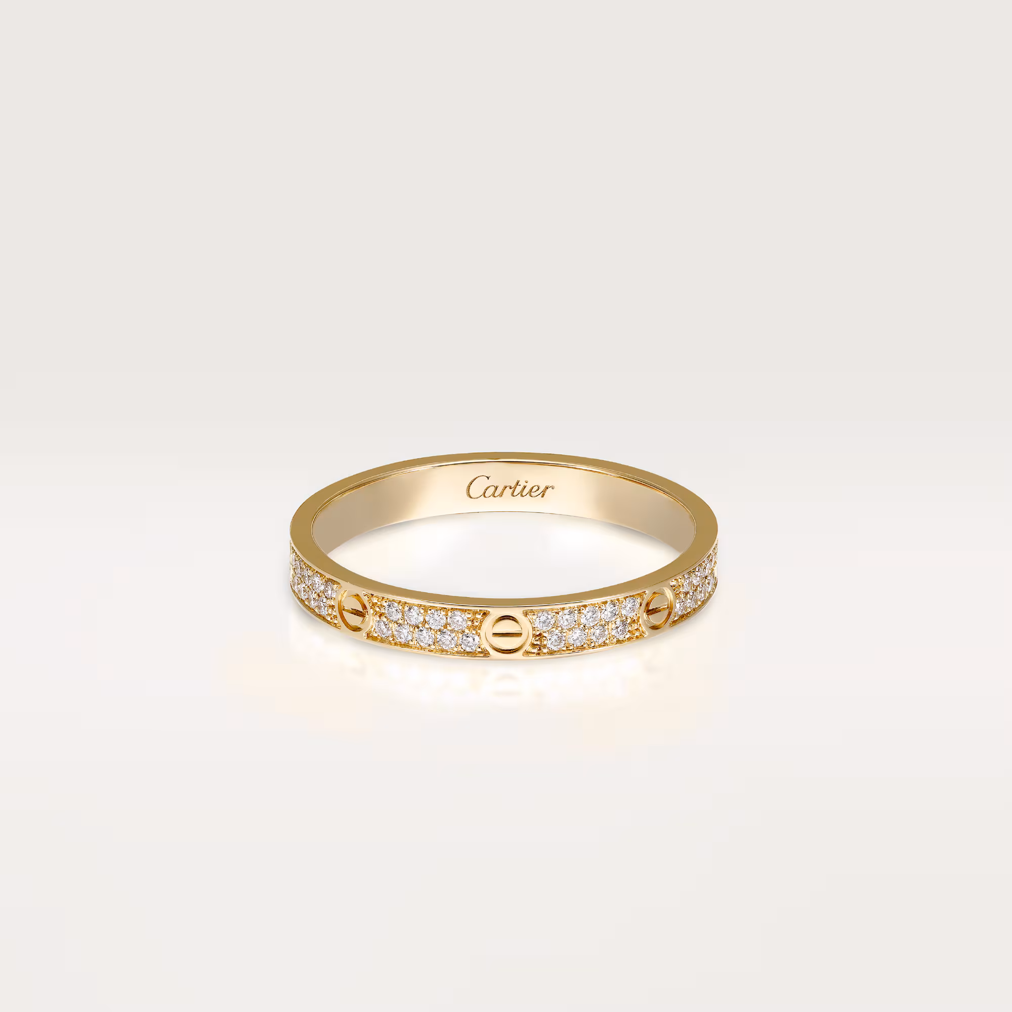 Love Ring, Mini Model, Paved B4218000 - Gold
