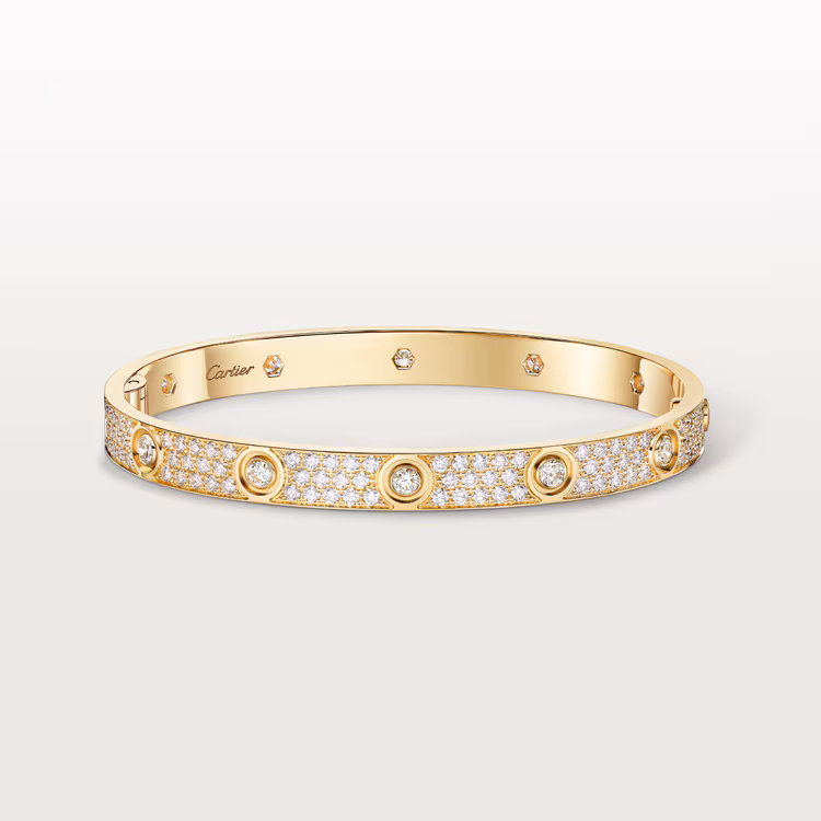 Love Bracelet, Classic Model, Paved, 10 Diamonds N6727317 - Gold