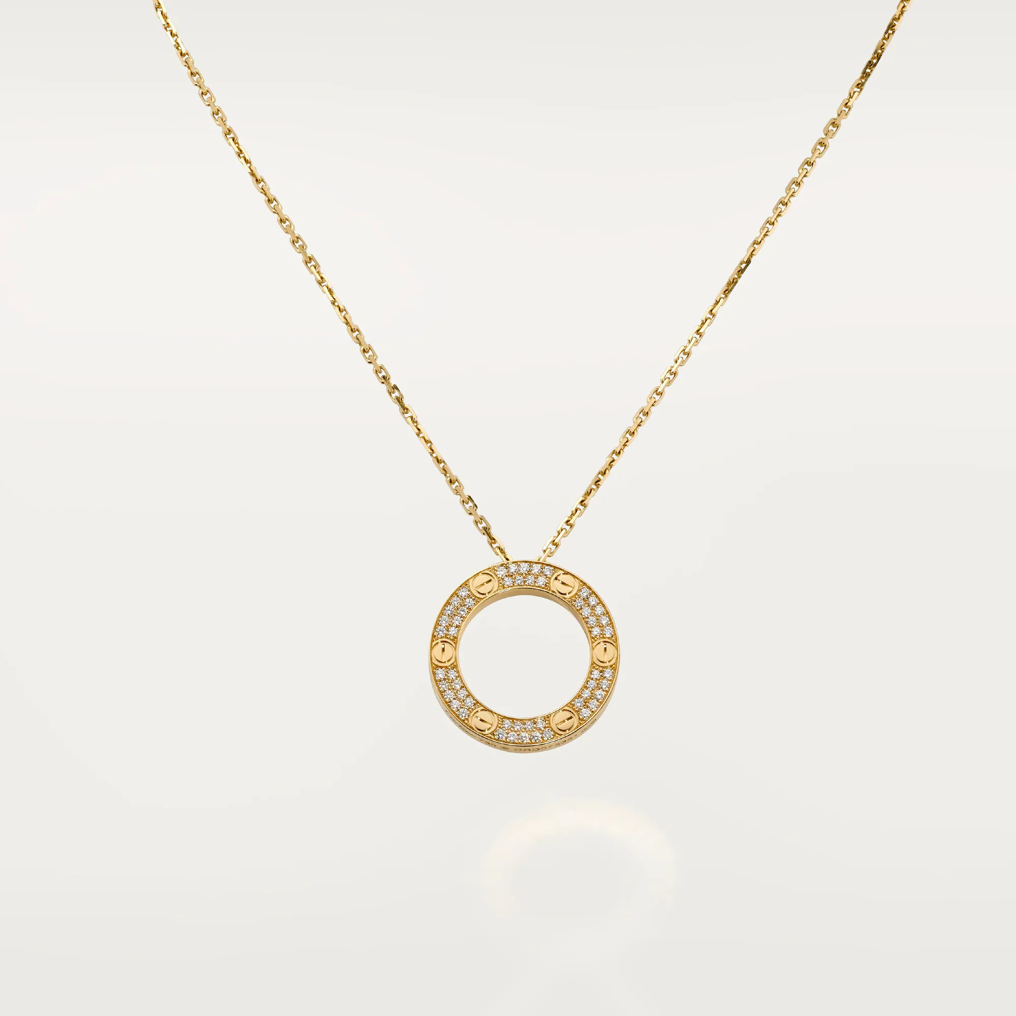 Love Pendant, Paved B7058400 - Gold