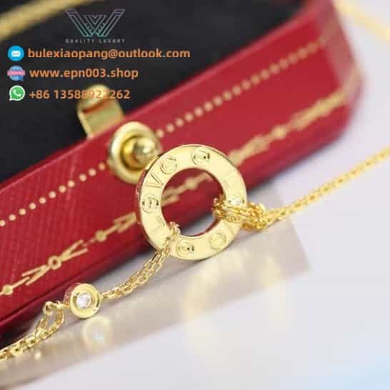 Love Pendant, 2 Diamonds B7219500 - Gold