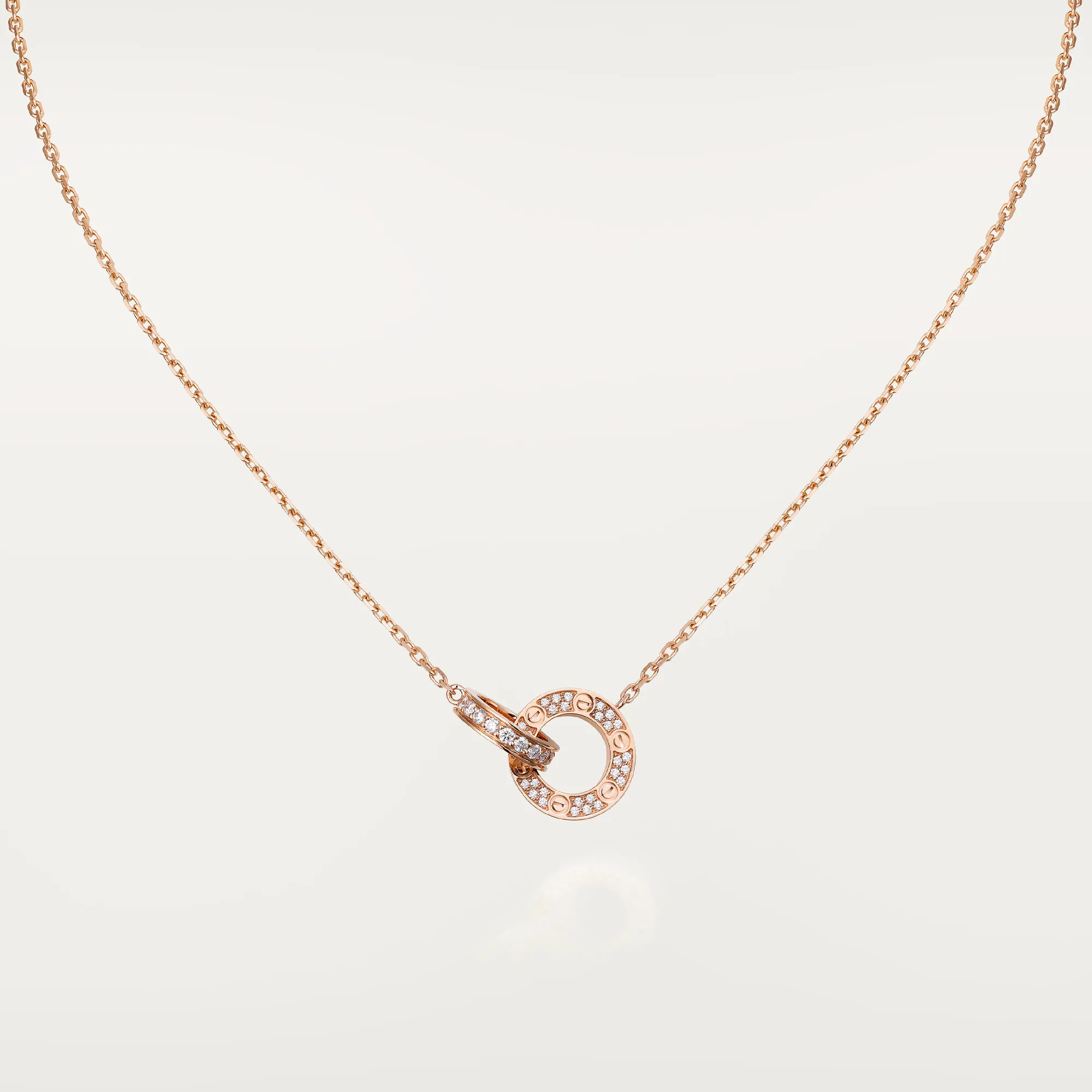 Love Pendant, Paved B7224528 - Rose Gold