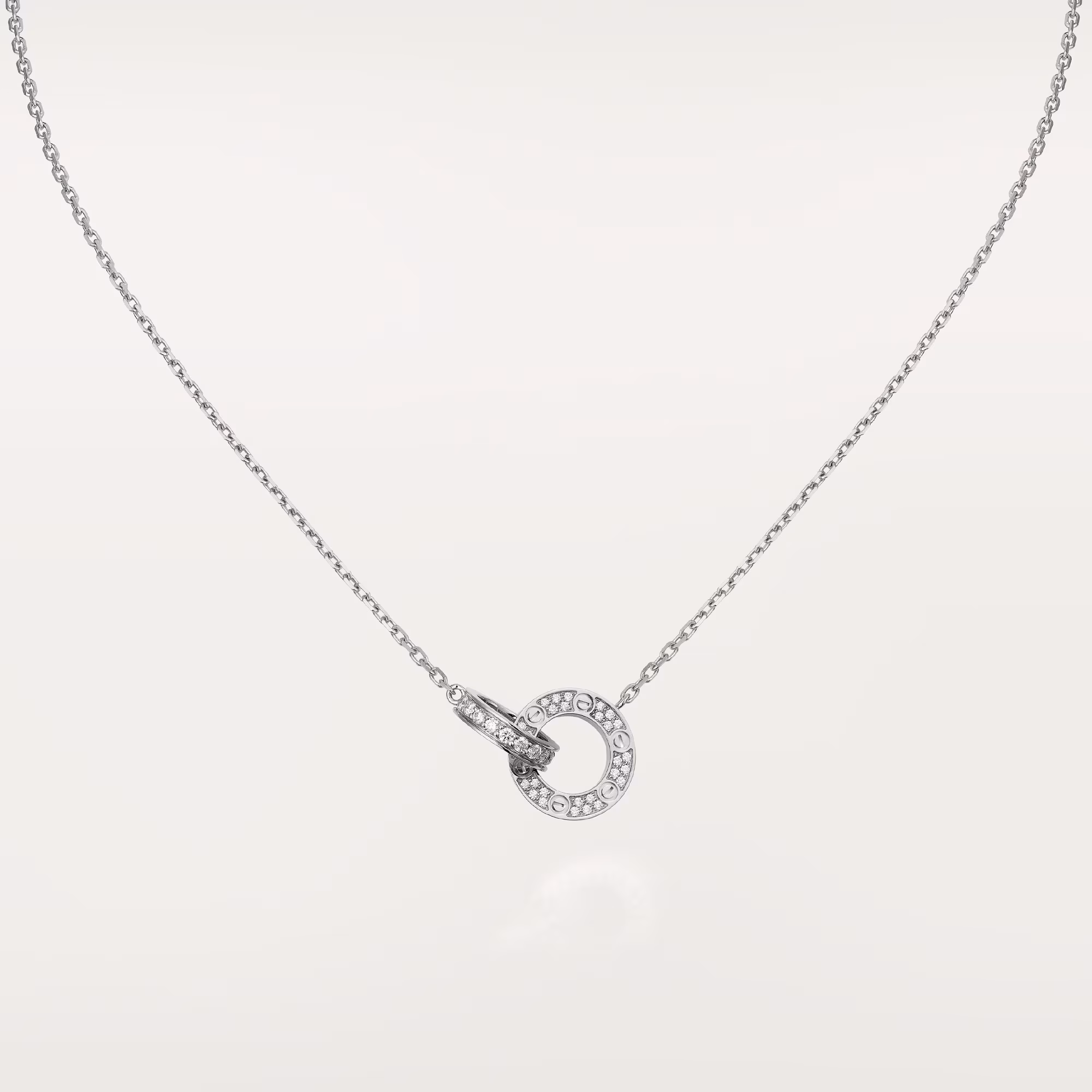 Love Pendant, Paved B7216300 - White Gold