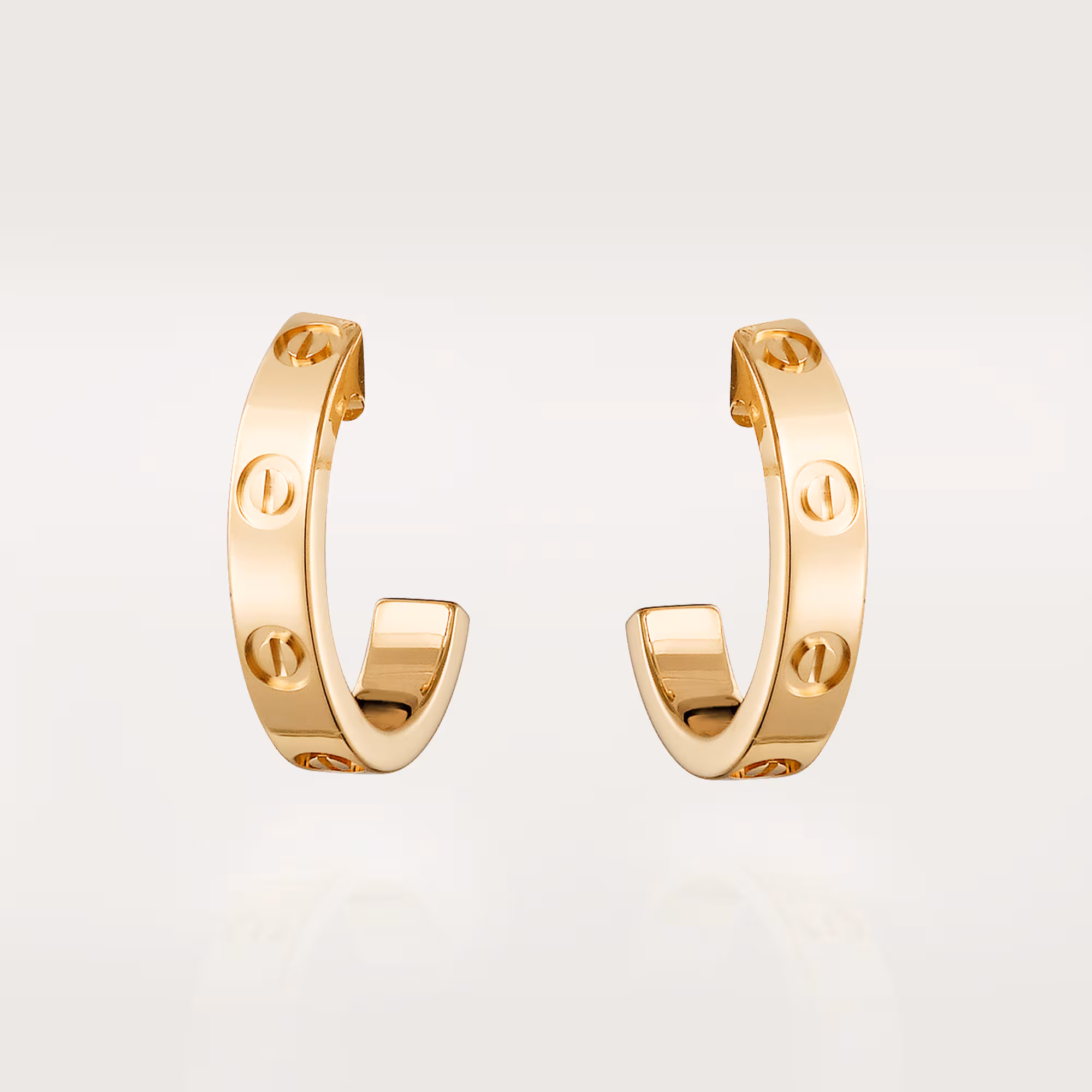 LOVE hoop earrings, small model