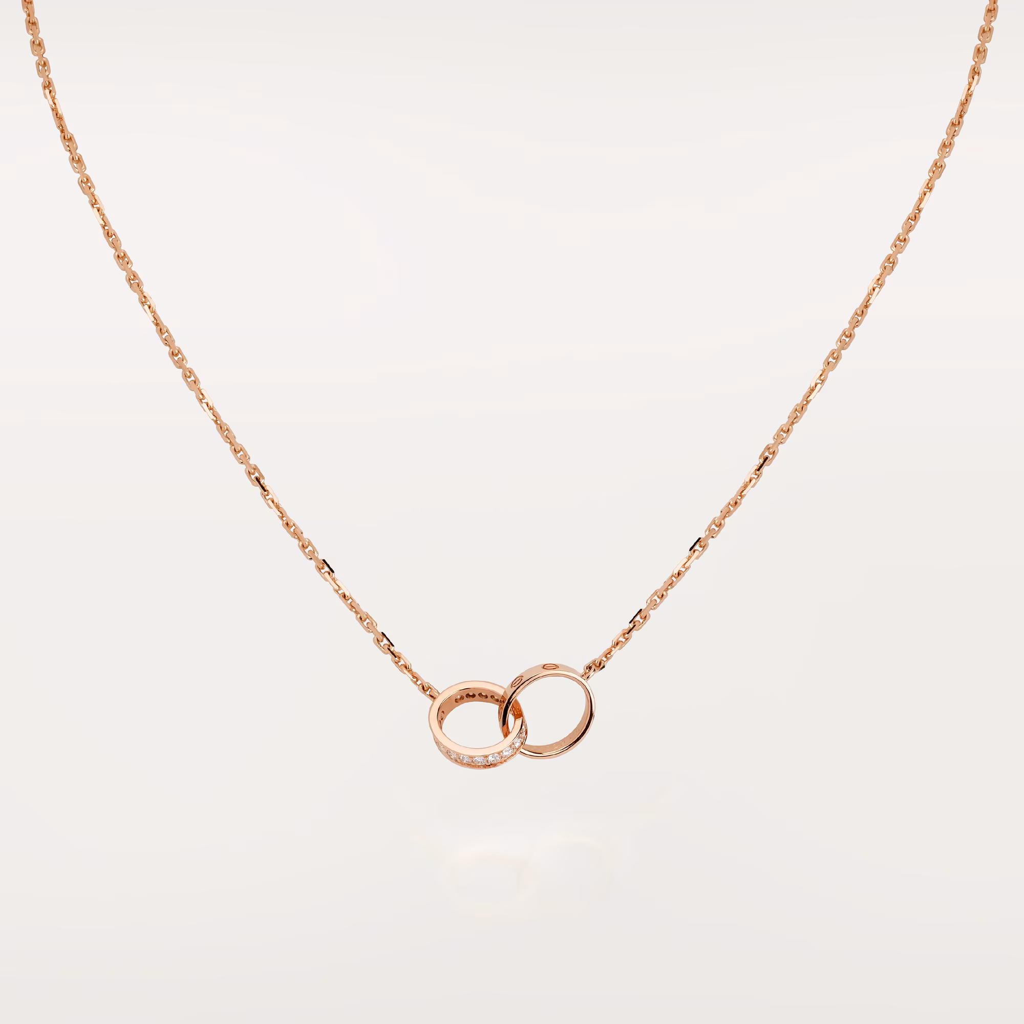 Love Pendant, Half-Paved B7013900 - Rose Gold