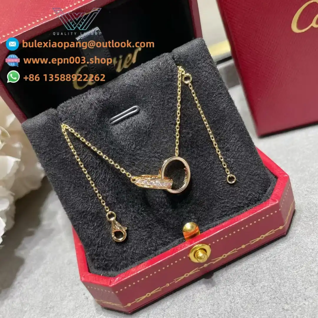 Love Pendant, Half-Paved B7013900 - Rose Gold