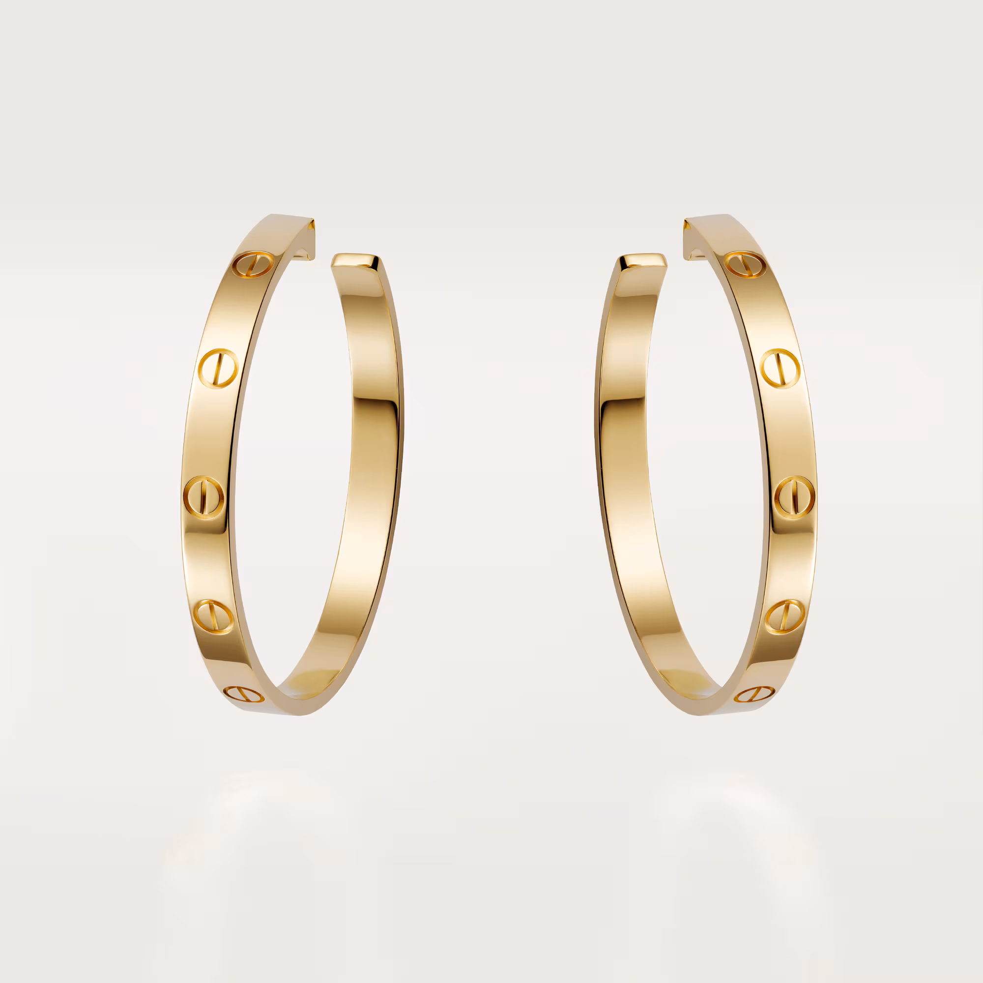 Love Hoop Earrings, Large Model B8028200 - Gold