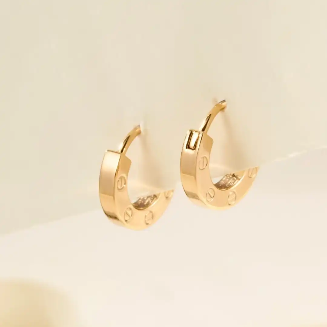 Love Single Hoop Earring B8301422 - Rose Gold