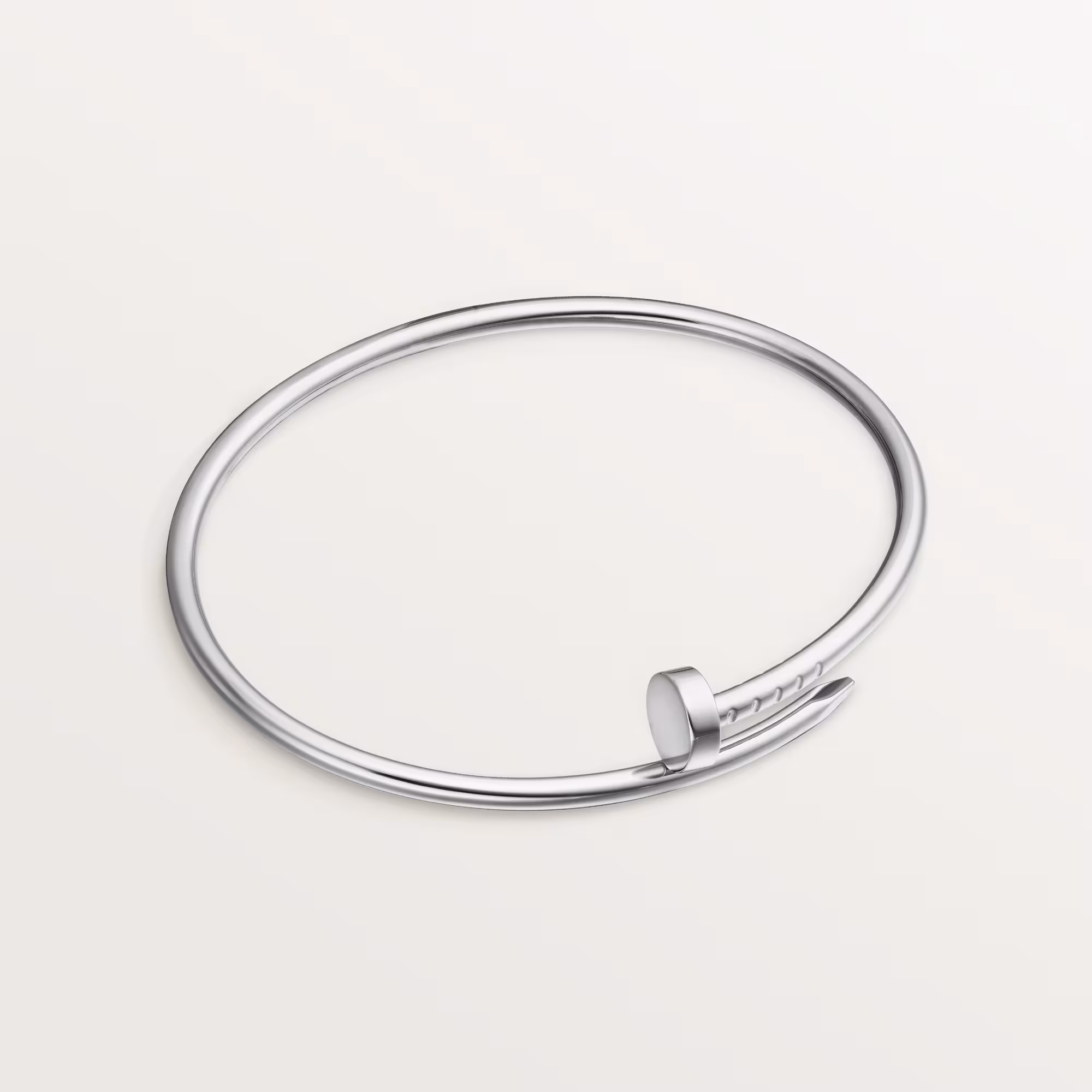 Juste Un Clou Bracelet, Small Model B6083917 - White Gold