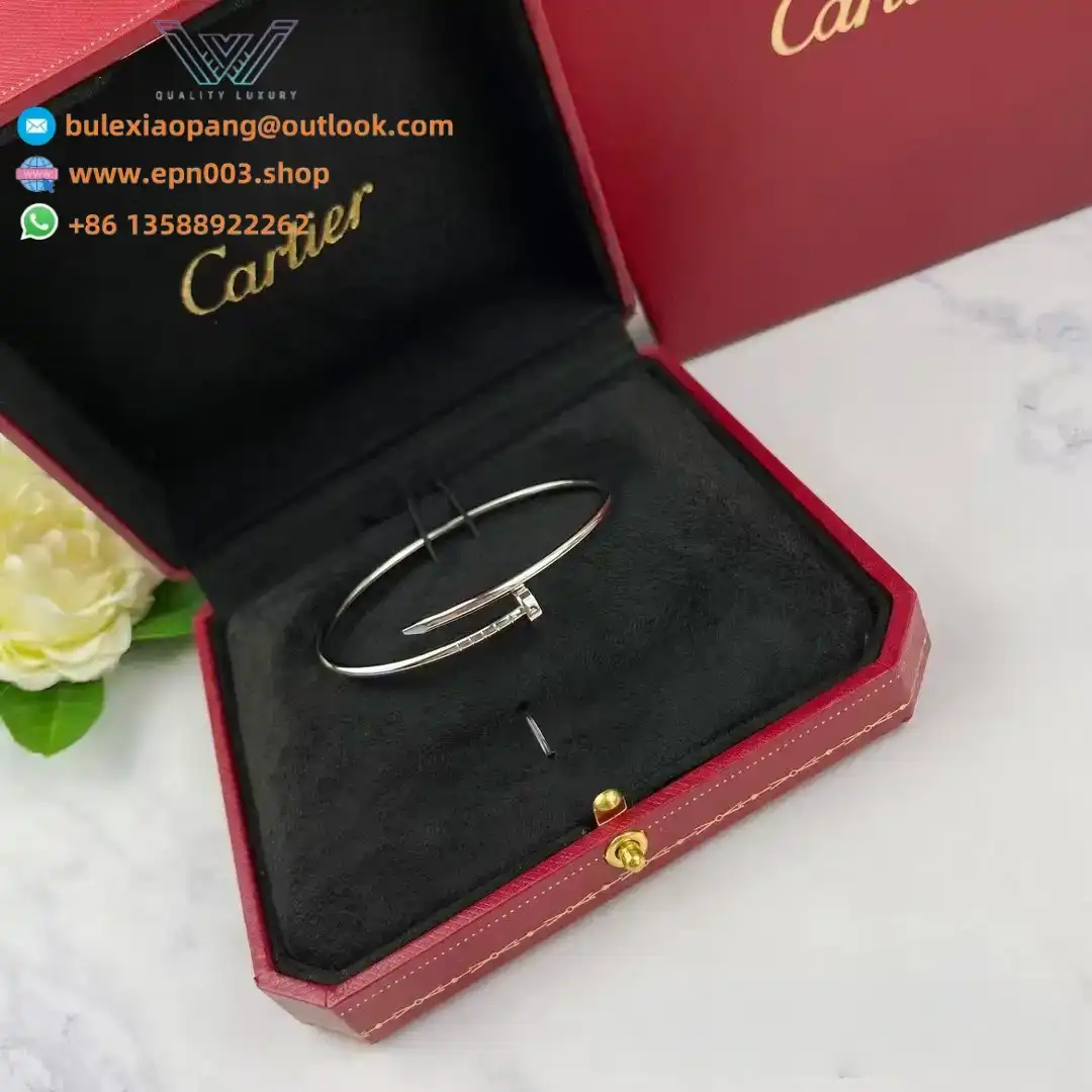 Juste Un Clou Bracelet, Small Model B6083917 - White Gold